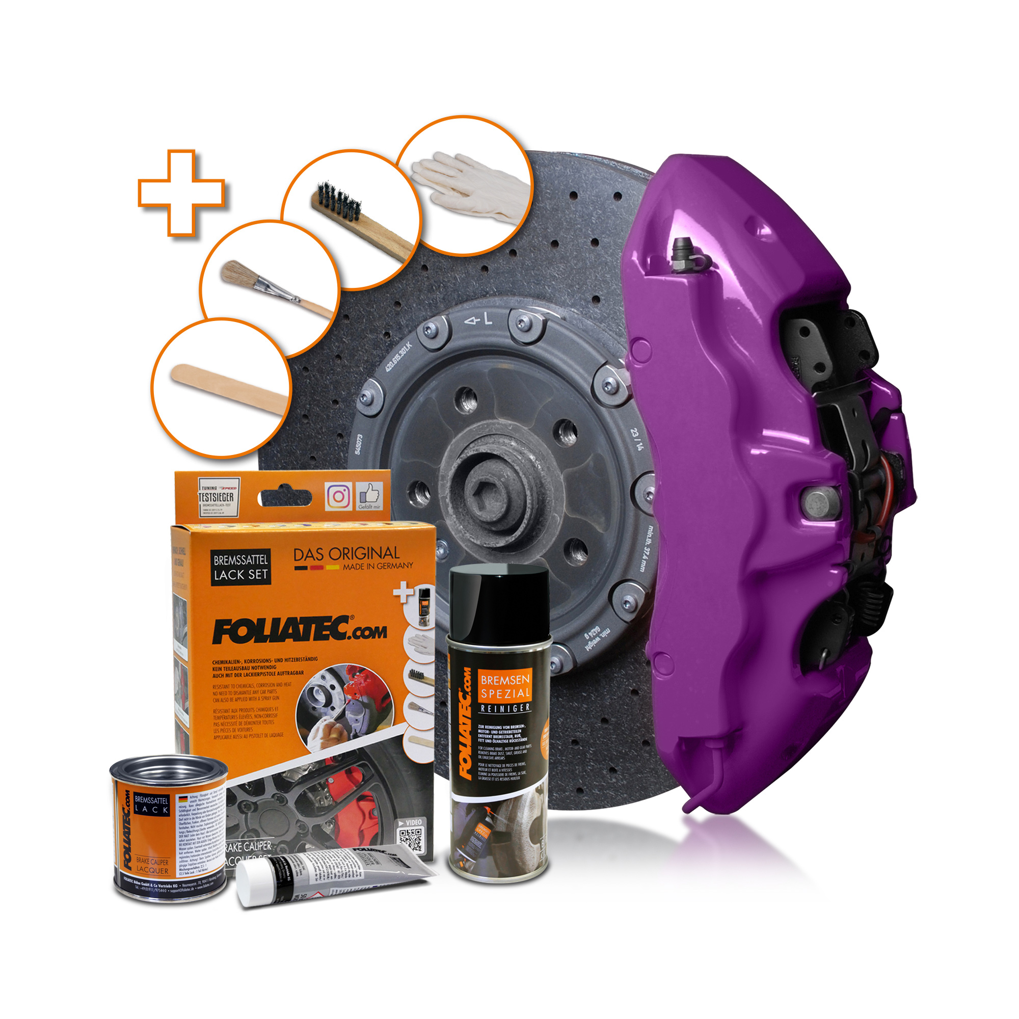 Foliatec Bremssattel Lack Set - Deep Violet