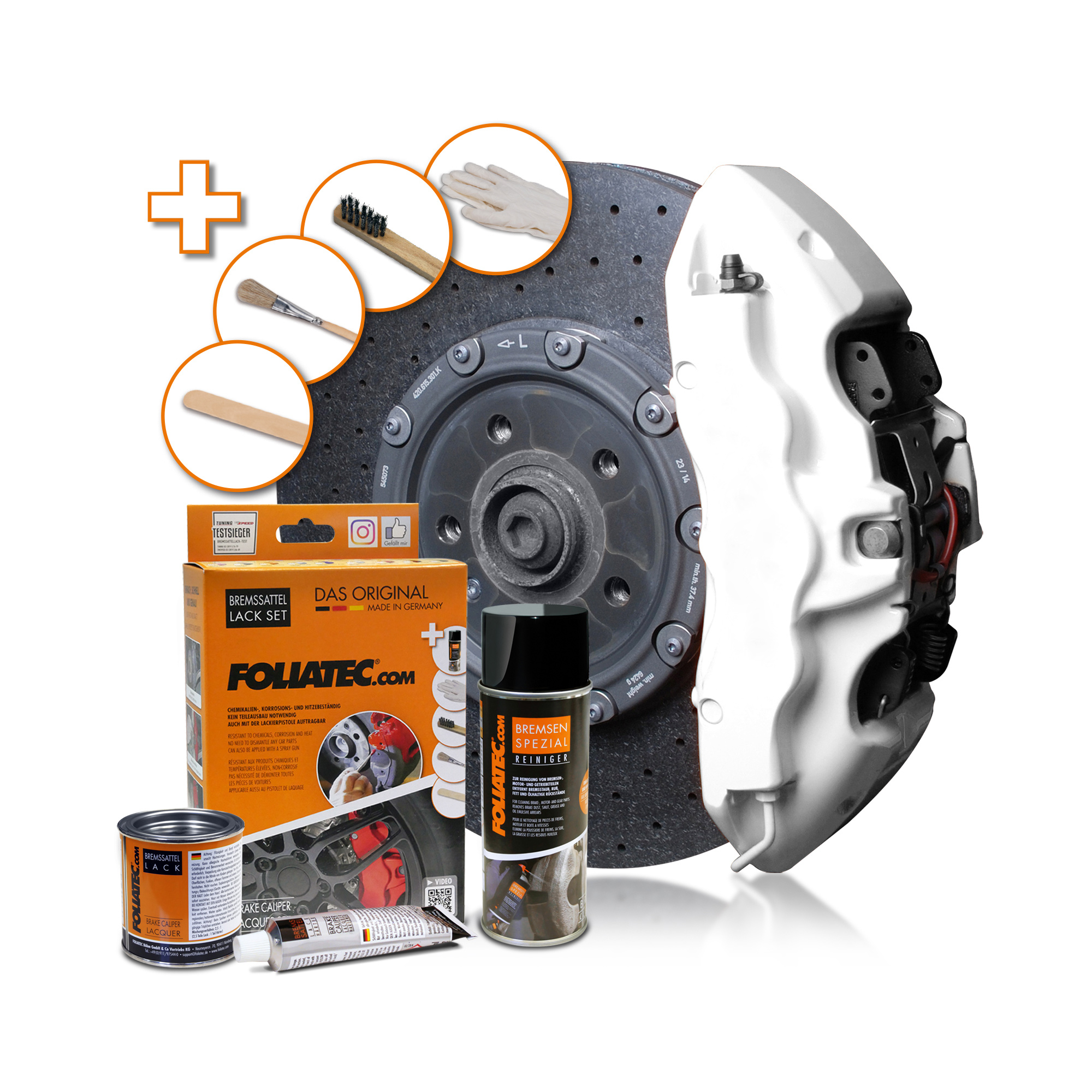 Foliatec Bremssattel Lack Set - Pure White