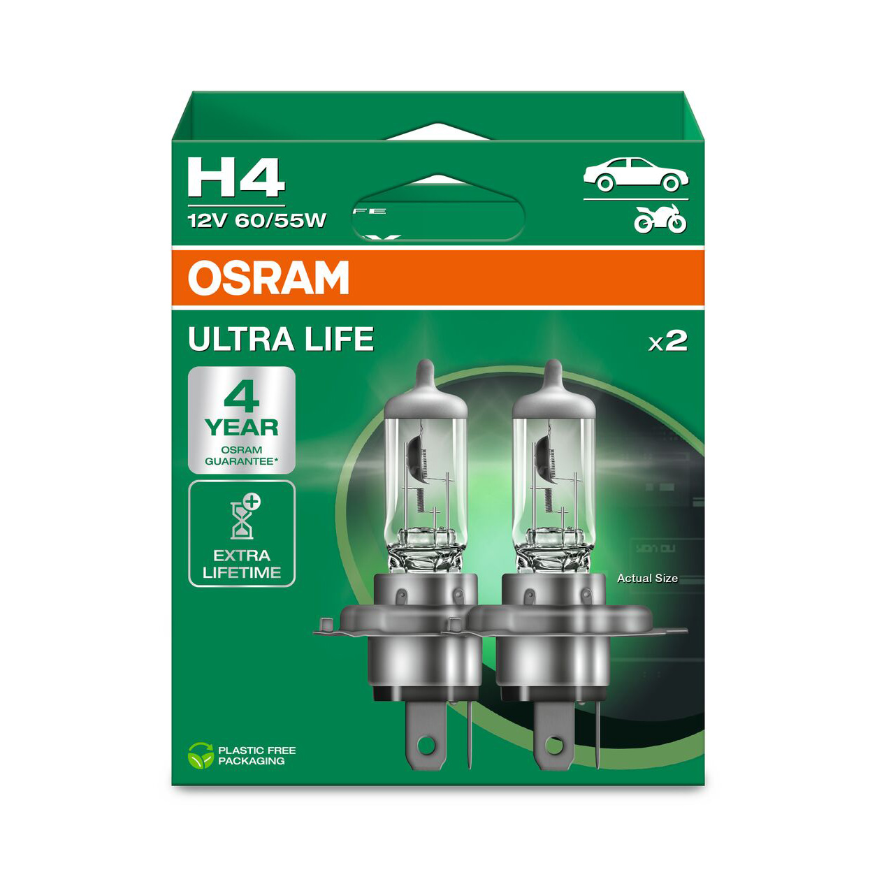 Osram Ultra Life H4 - 2er Set