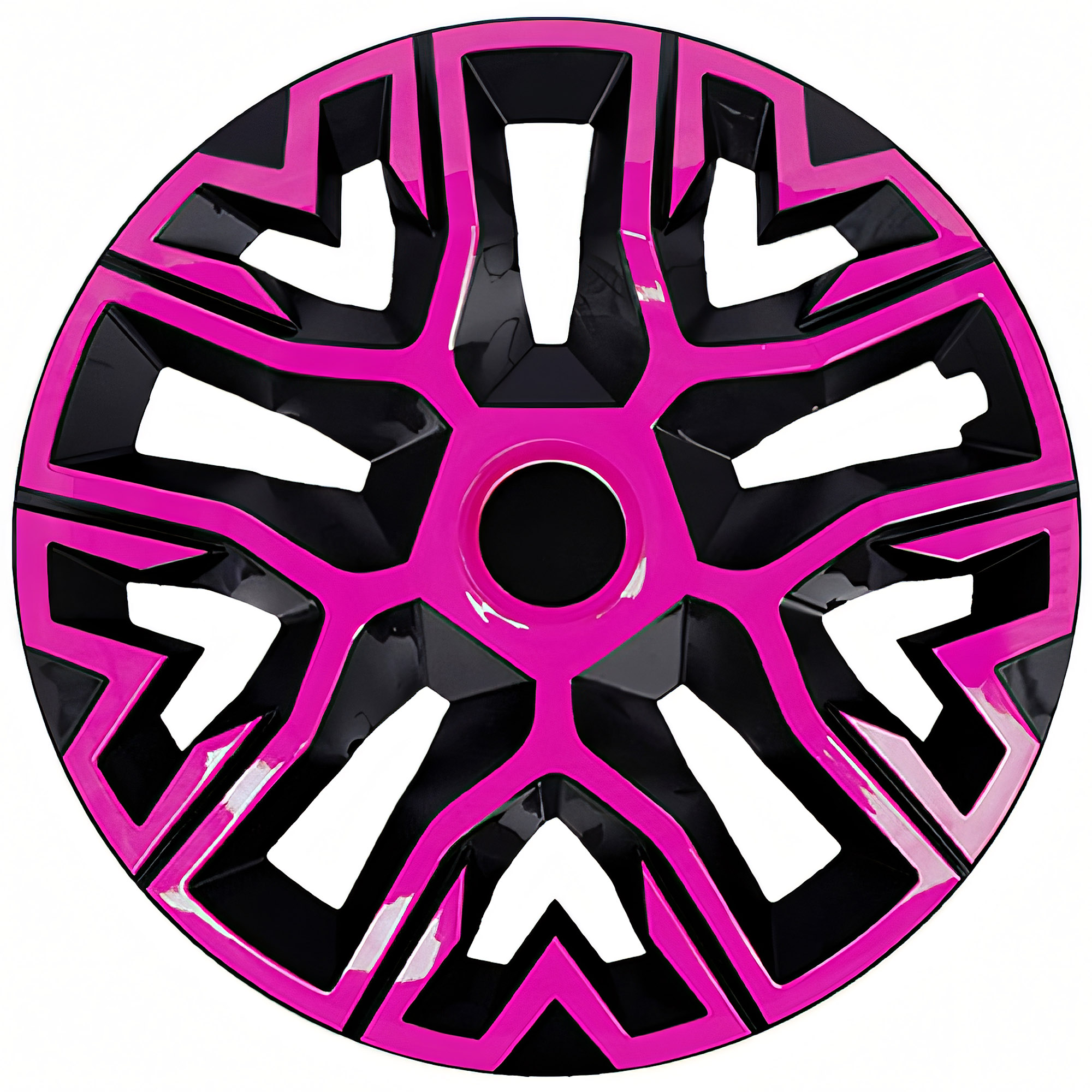 NRM Radzierblende THE BEST BICOLOR 15 Zoll – Pink/Schwarz – 4er Set