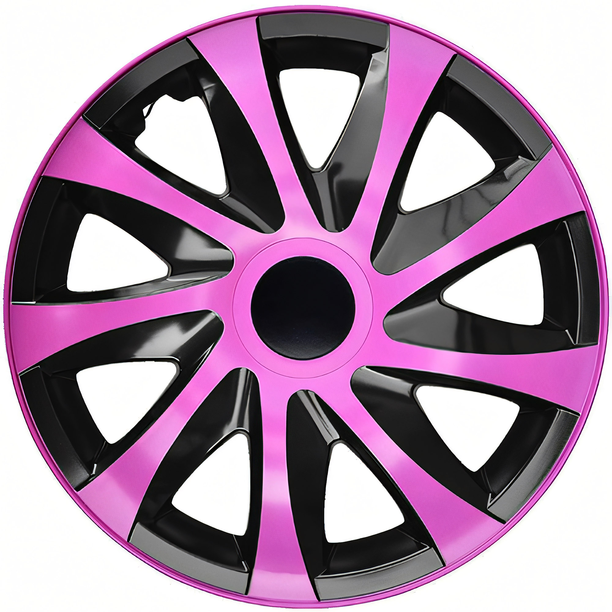NRM Radzierblende DRACO 15 Zoll – Pink/Schwarz – 4er Set