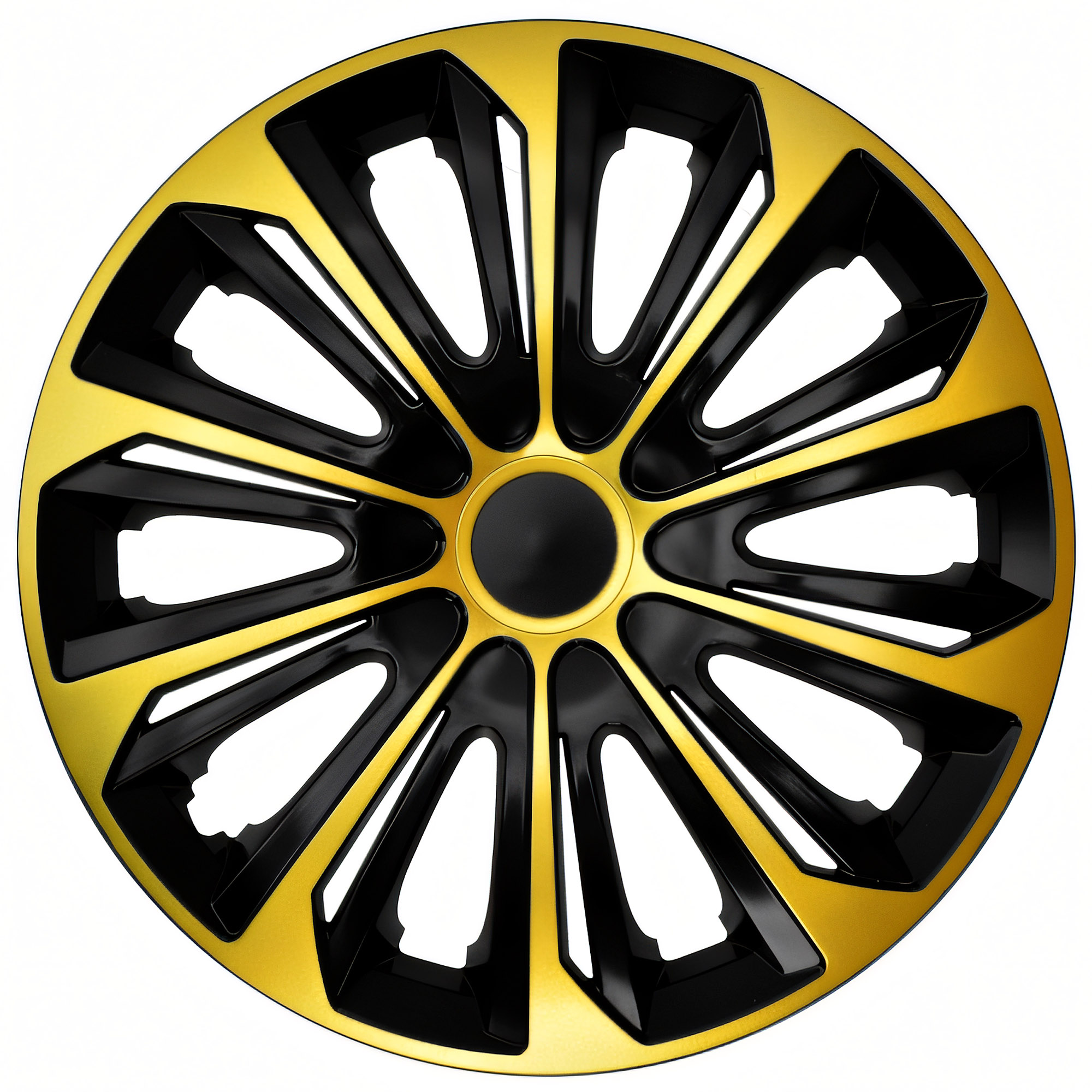NRM Radzierblende STRONG DUOCOLOR 14 Zoll – Gold/Schwarz – 4er Set