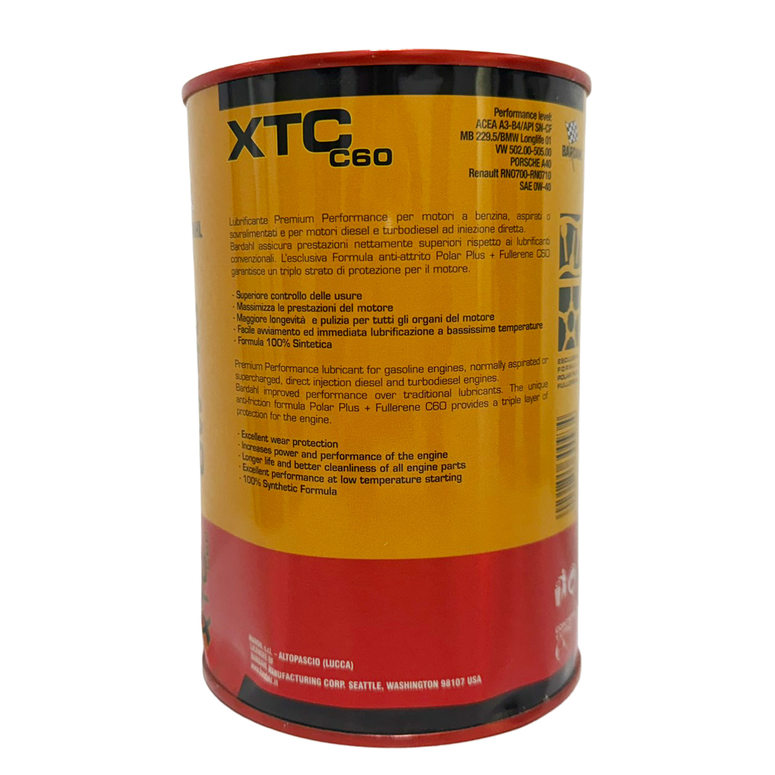 Bardahl XTC C60 0W-40 Motoröl 1L