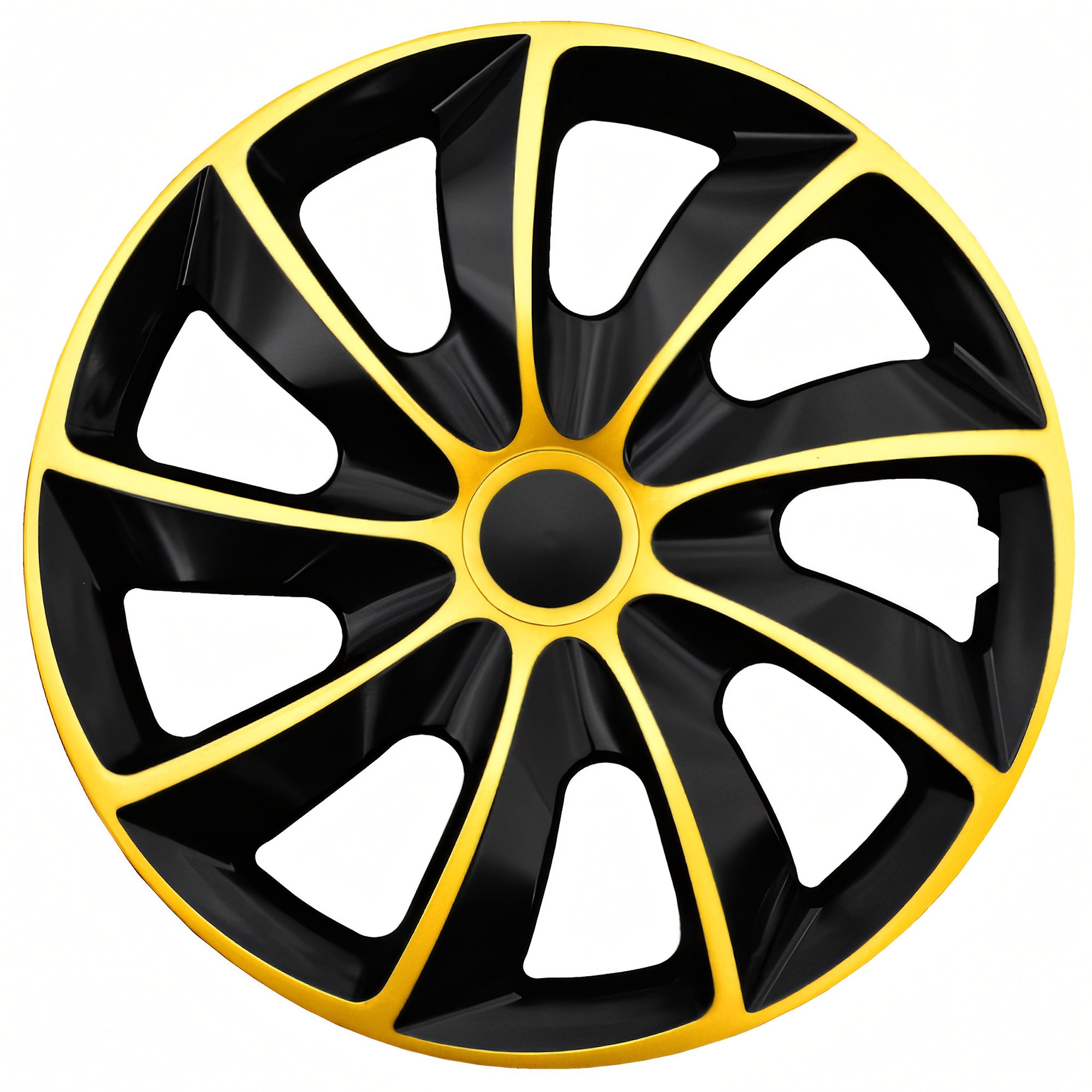 NRM Radzierblende QUAD BICOLOR 17 Zoll – Gold/Schwarz – 4er Set