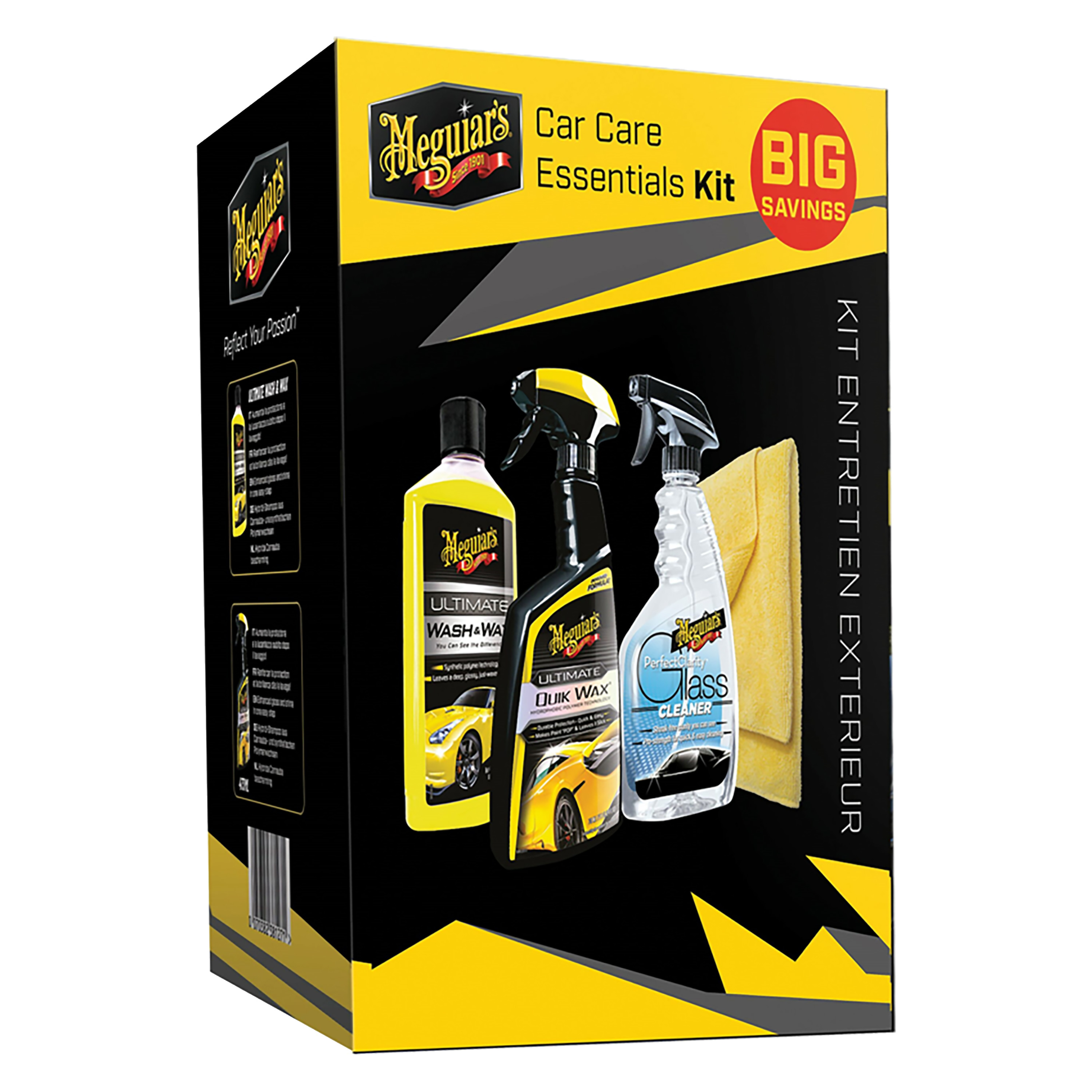 Meguiar’s® Car Care Essentials Kit (1419ml + 1 Mikrofasertuch)