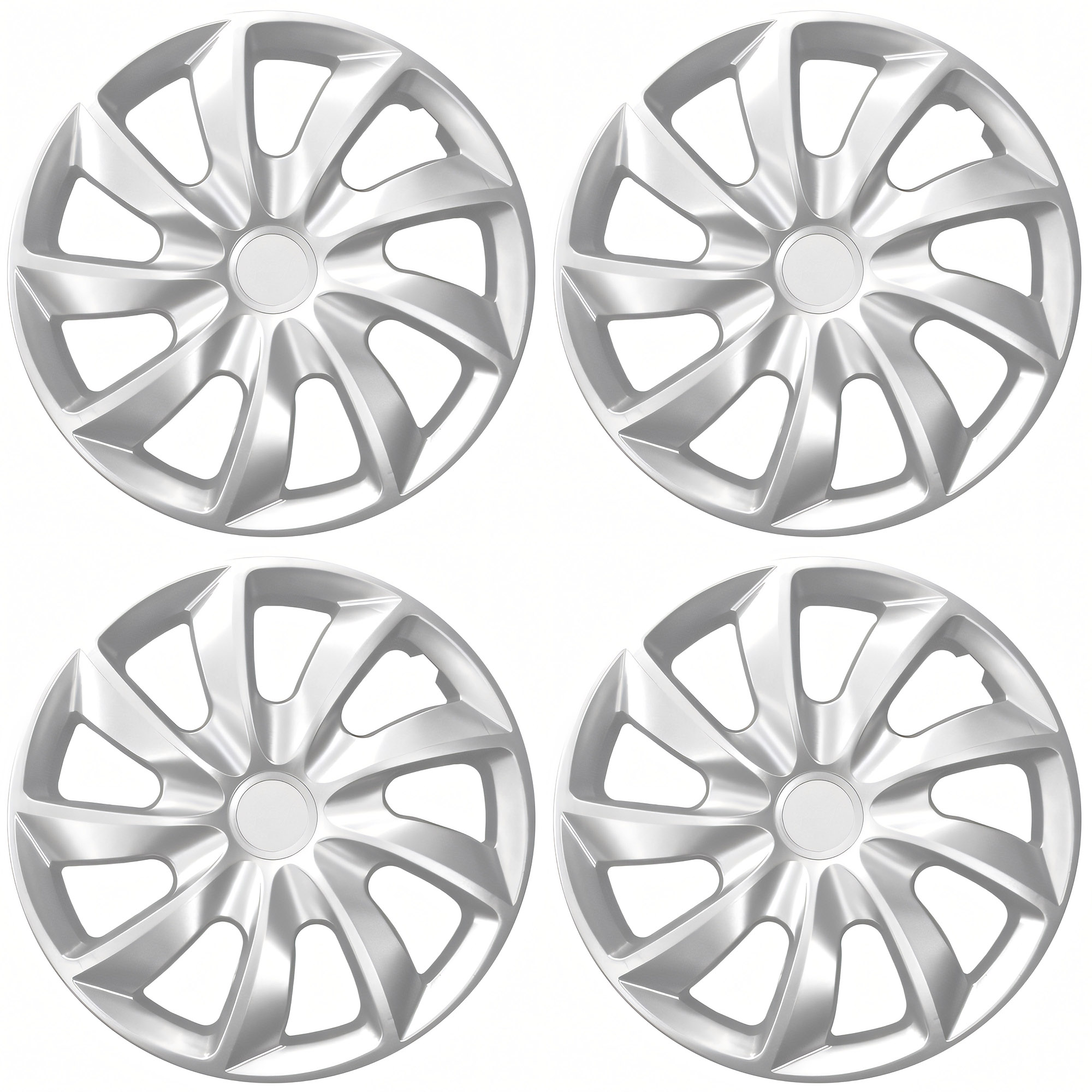 NRM Radzierblende QUAD 17 Zoll – Silber – 4er Set