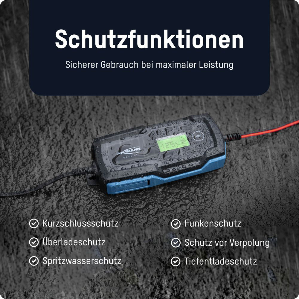 ANSMANN Bleiladegerät BC 6-12V / 4 A