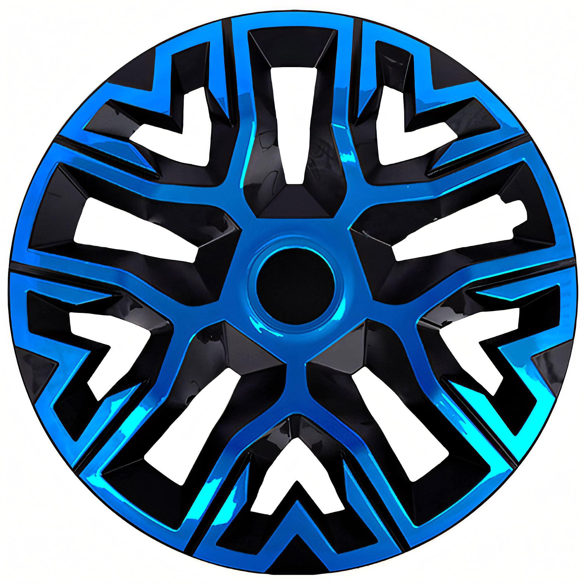 NRM Radzierblende THE BEST BICOLOR 14 Zoll – Blau/Schwarz – 4er Set