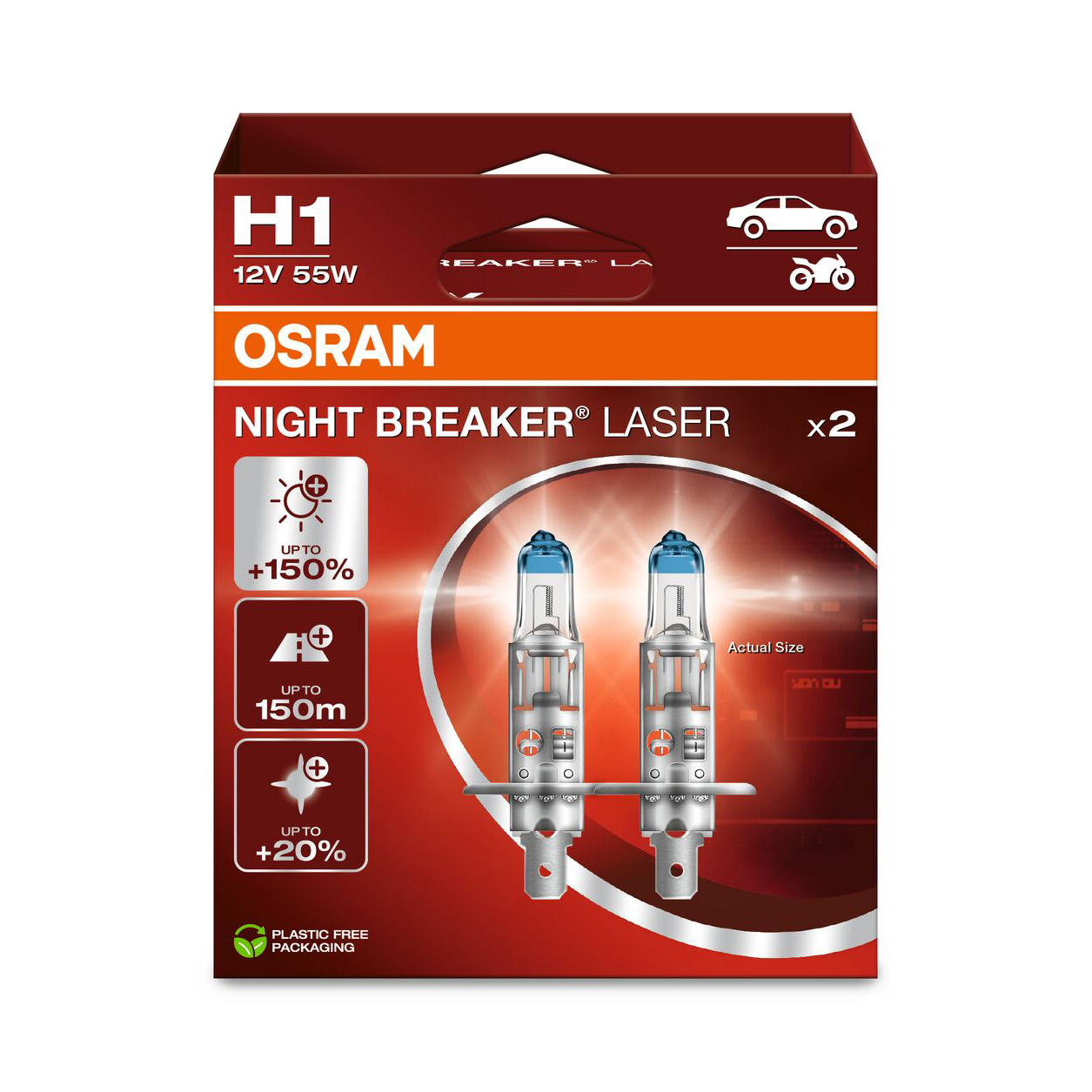 Osram Night Breaker Laser H1 - 2er Set