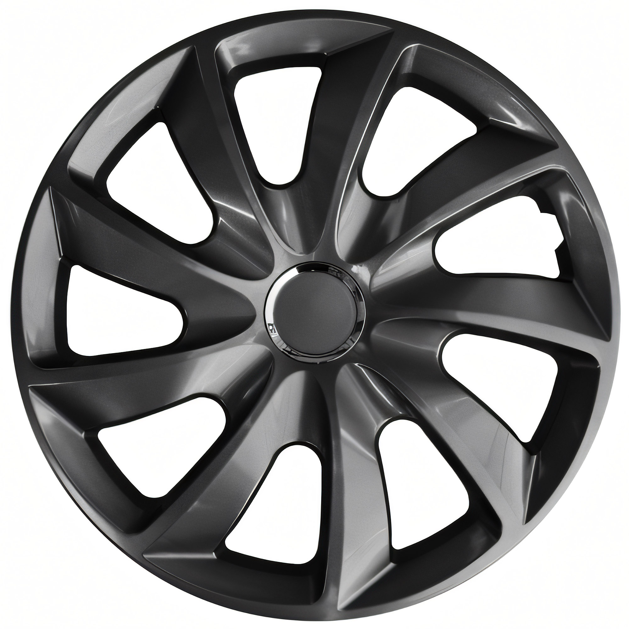 NRM Radzierblende STIG 15 Zoll – Graphit glänzend – 4er Set