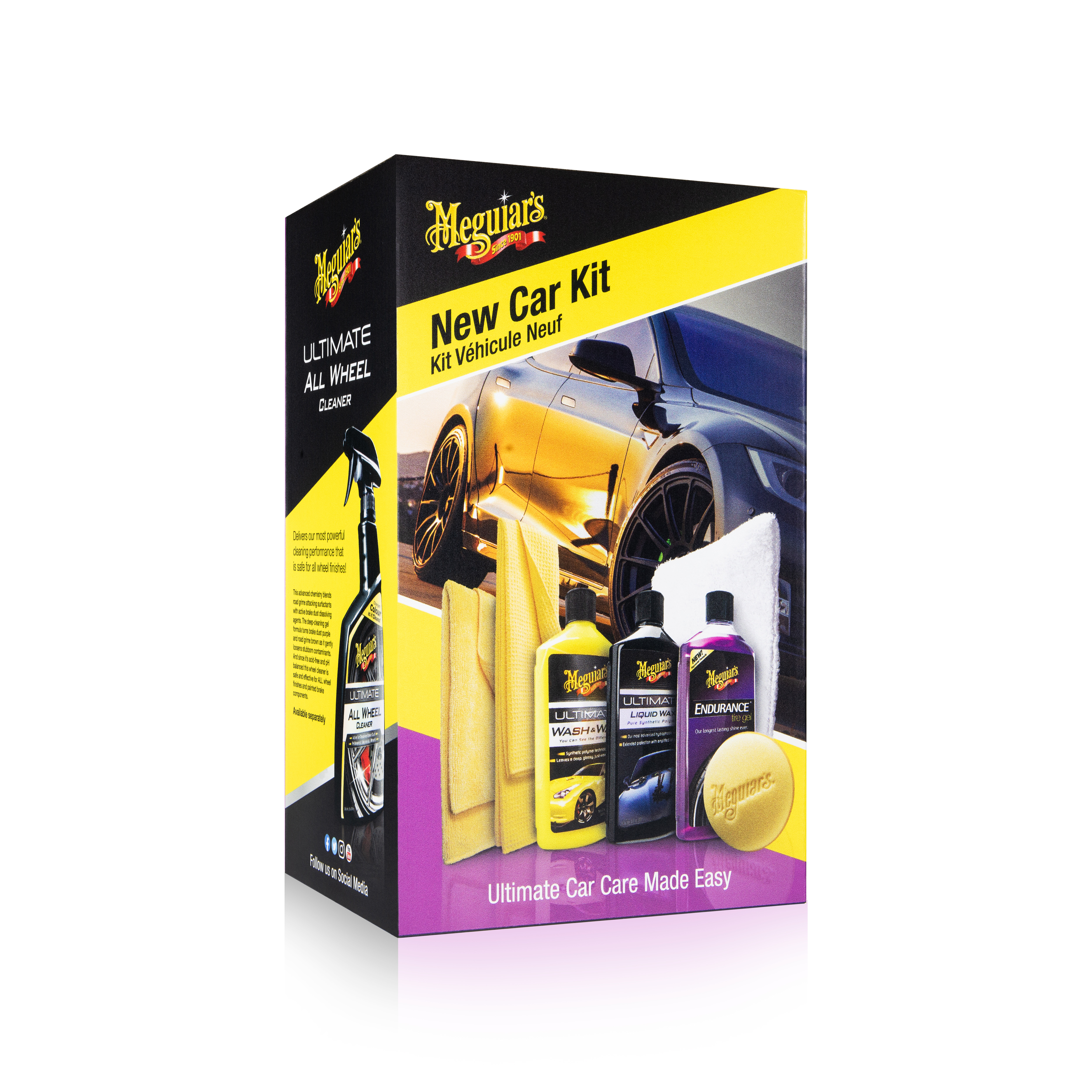 Meguiar’s® Brilliant Solutions New Car Kit (946ml + 5x Detailing-Zubehör)
