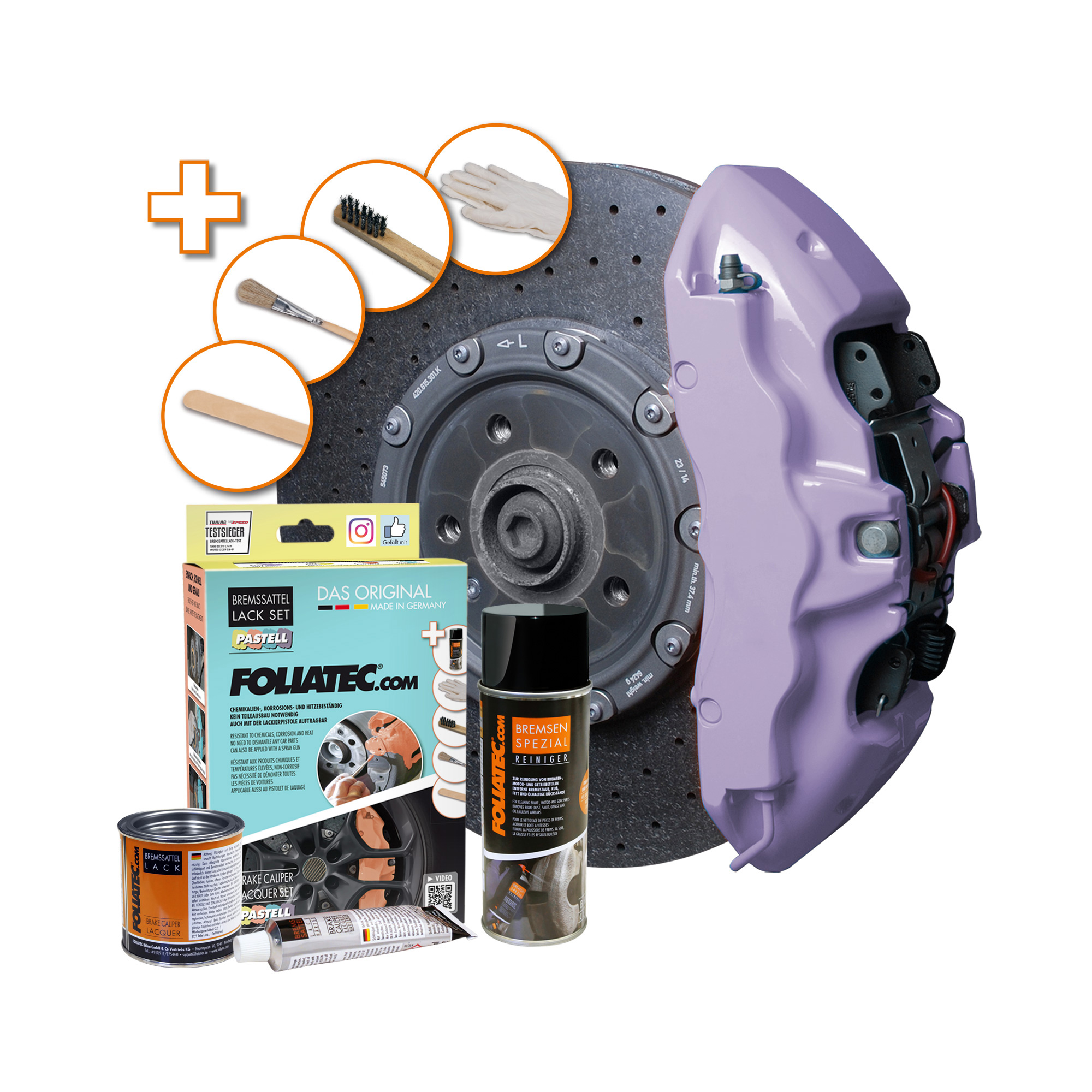 Foliatec Bremssattel Lack Set - Pastell Soft Violet