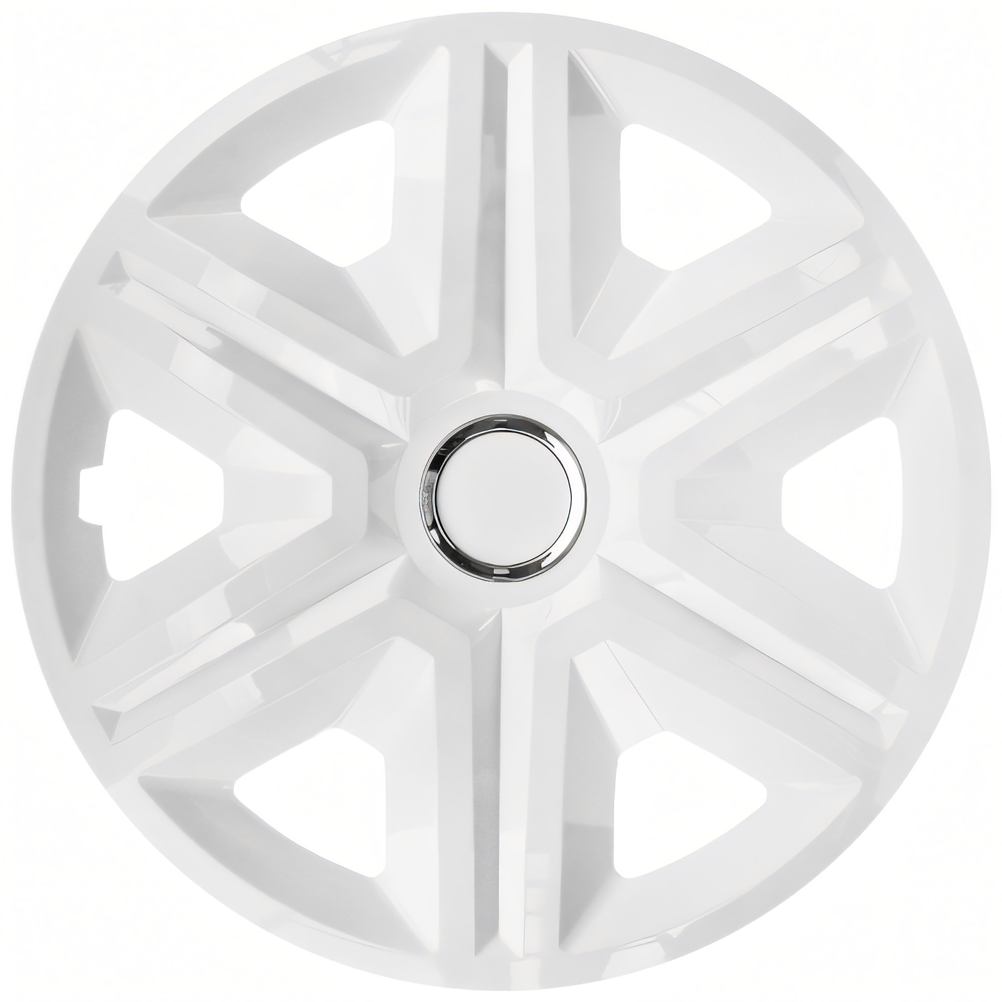 NRM Radzierblende FAST 15 Zoll – Weiß glänzend – 4er Set