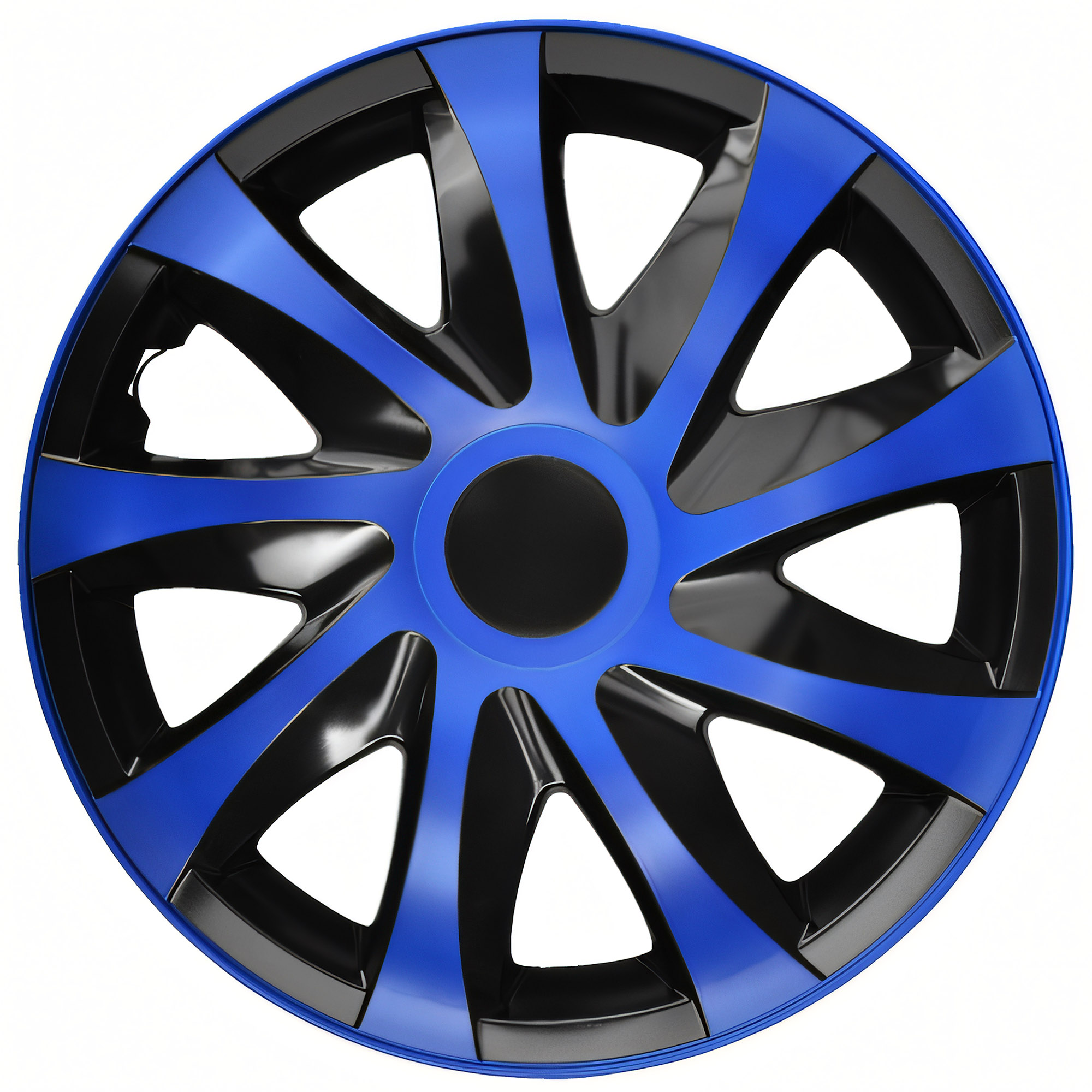 NRM Radzierblende DRACO 15 Zoll – Blau/Schwarz – 4er Set