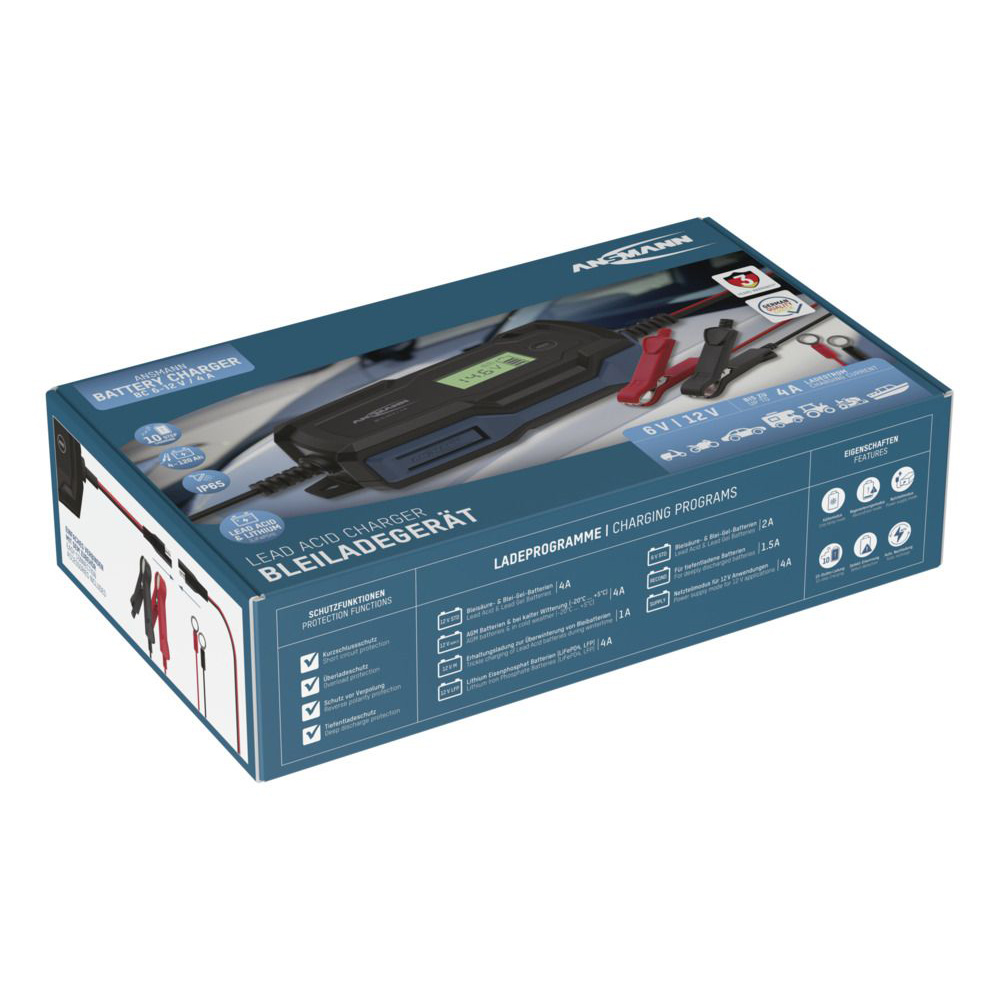 ANSMANN Bleiladegerät BC 6-12V / 4 A