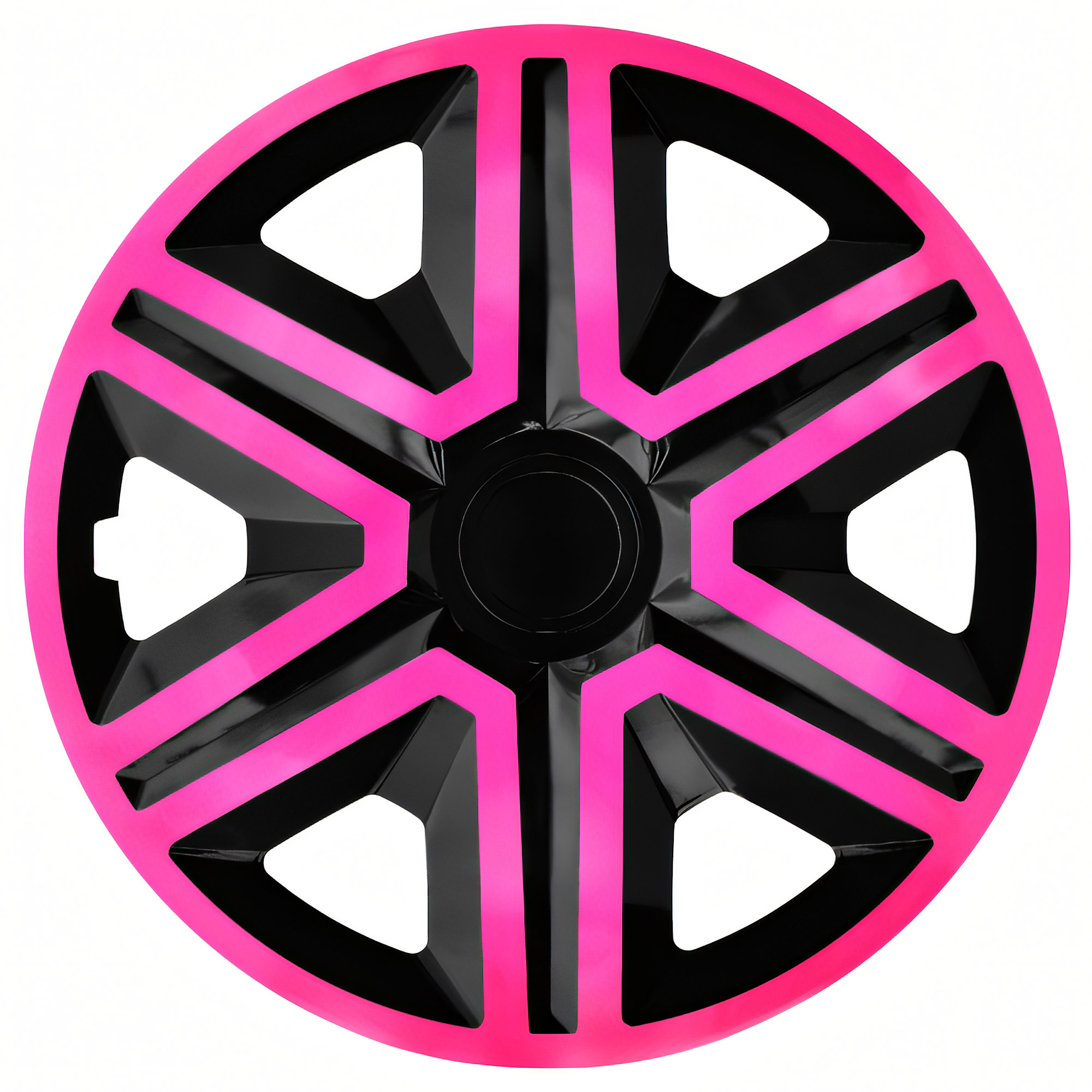 NRM Radzierblende ACTION DOUBLECOLOR 14 Zoll – Pink/Schwarz – 4er Set