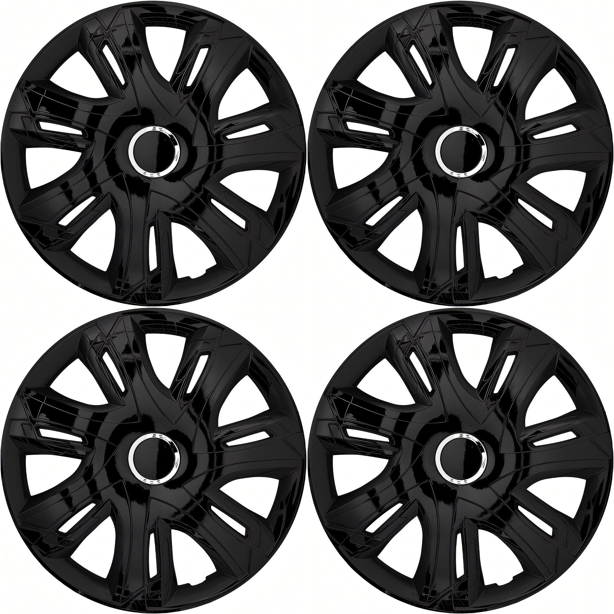 NRM Radzierblende SUPERNOVA 14 Zoll – Schwarz glänzend – 4er Set