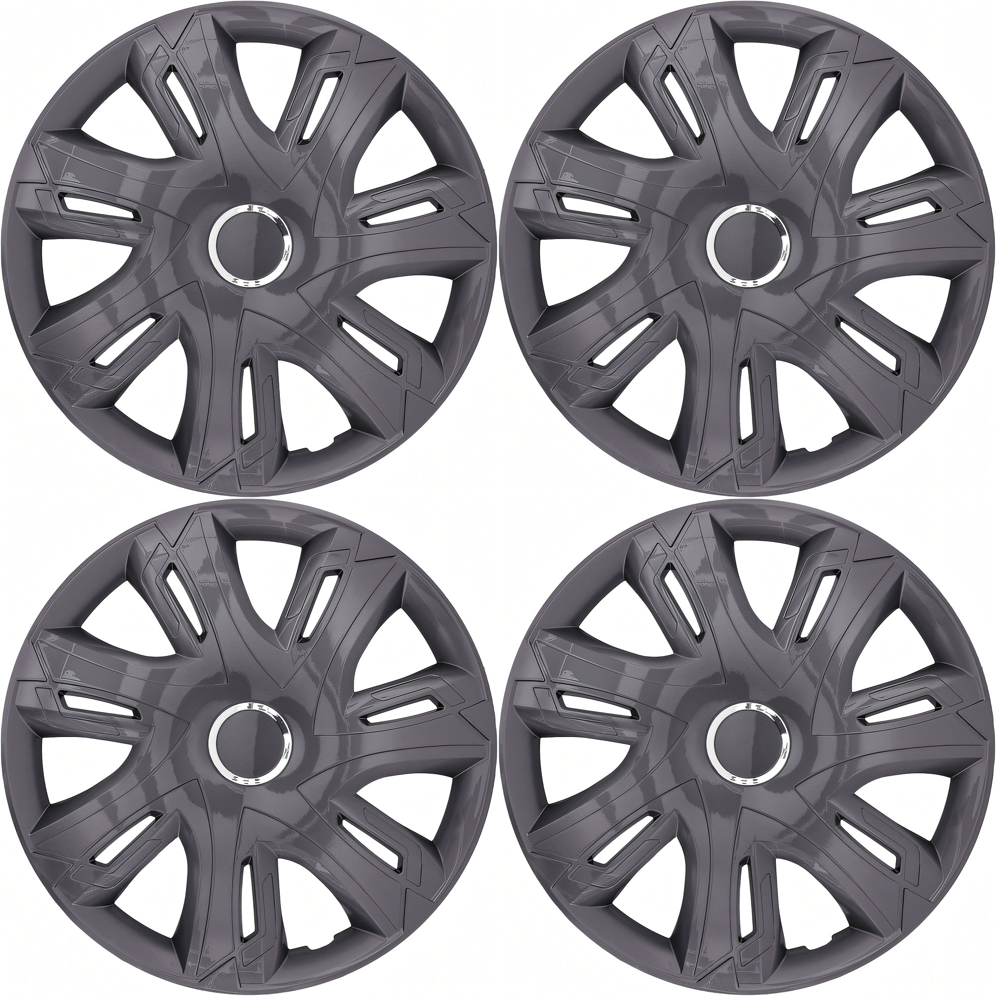 NRM Radzierblende SUPERNOVA 14 Zoll – Graphit glänzend – 4er Set
