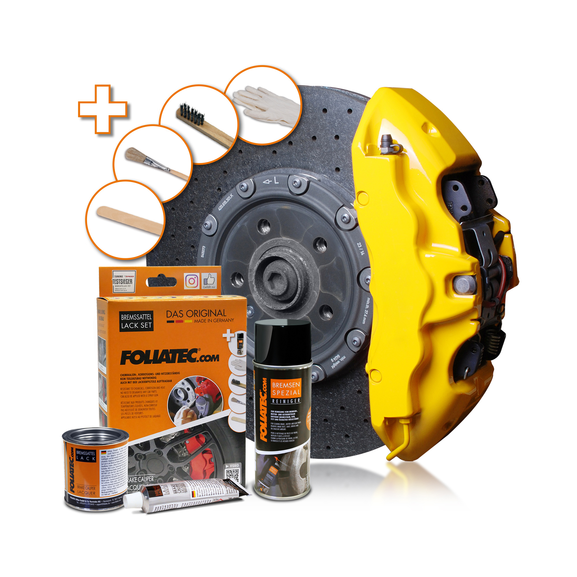 Foliatec Bremssattel Lack Set - Speed Yellow