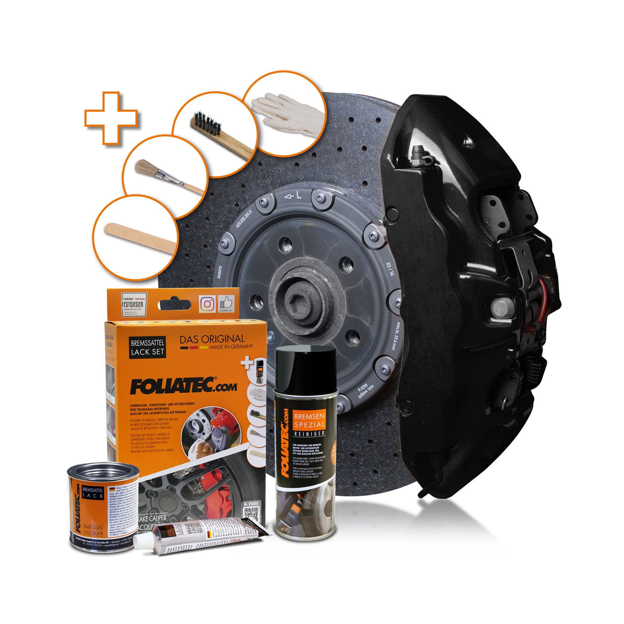 Foliatec Bremssattel Lack Set - Midnight Black