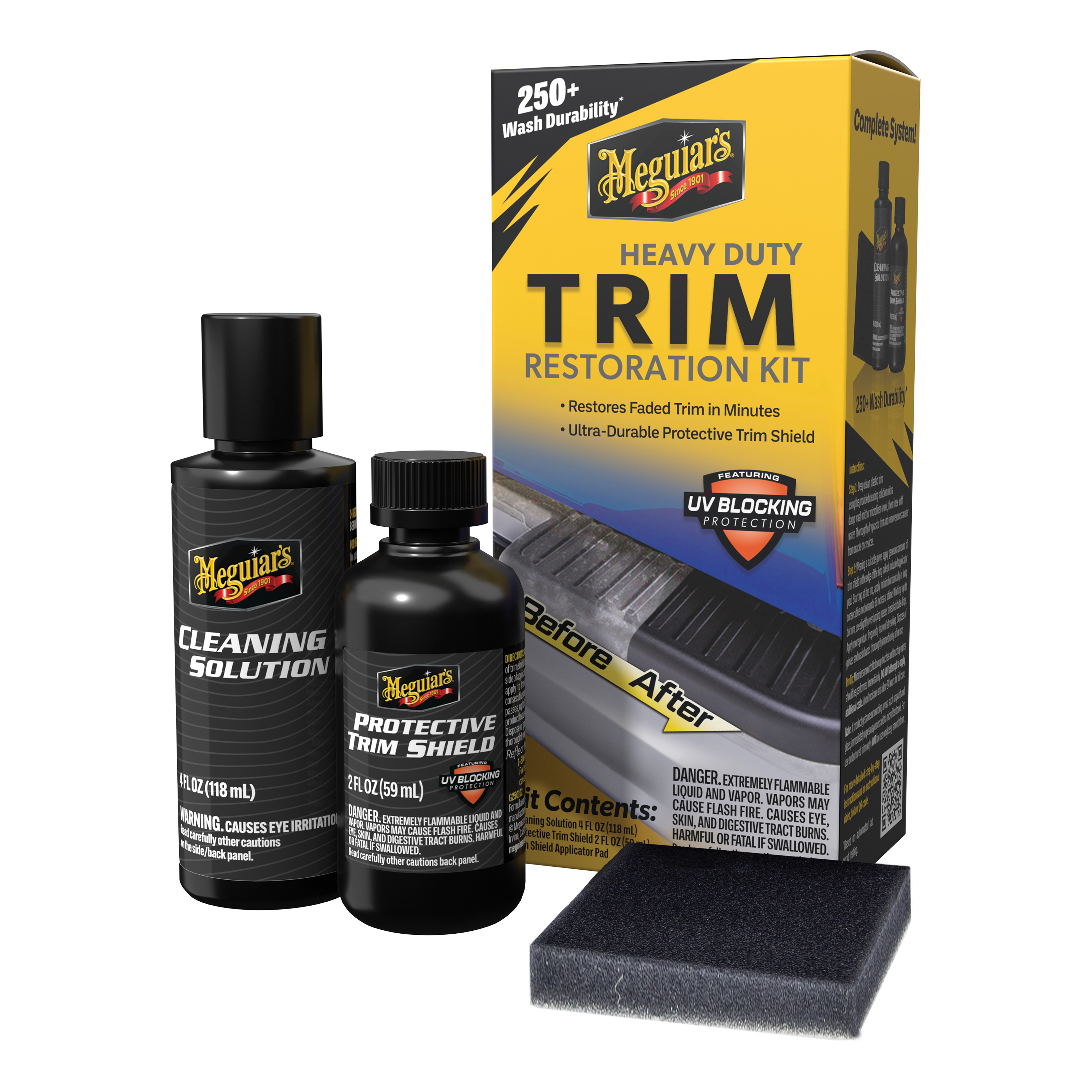 Meguiar’s® Heavy Duty Trim Kit-EU 118ml + 59ml