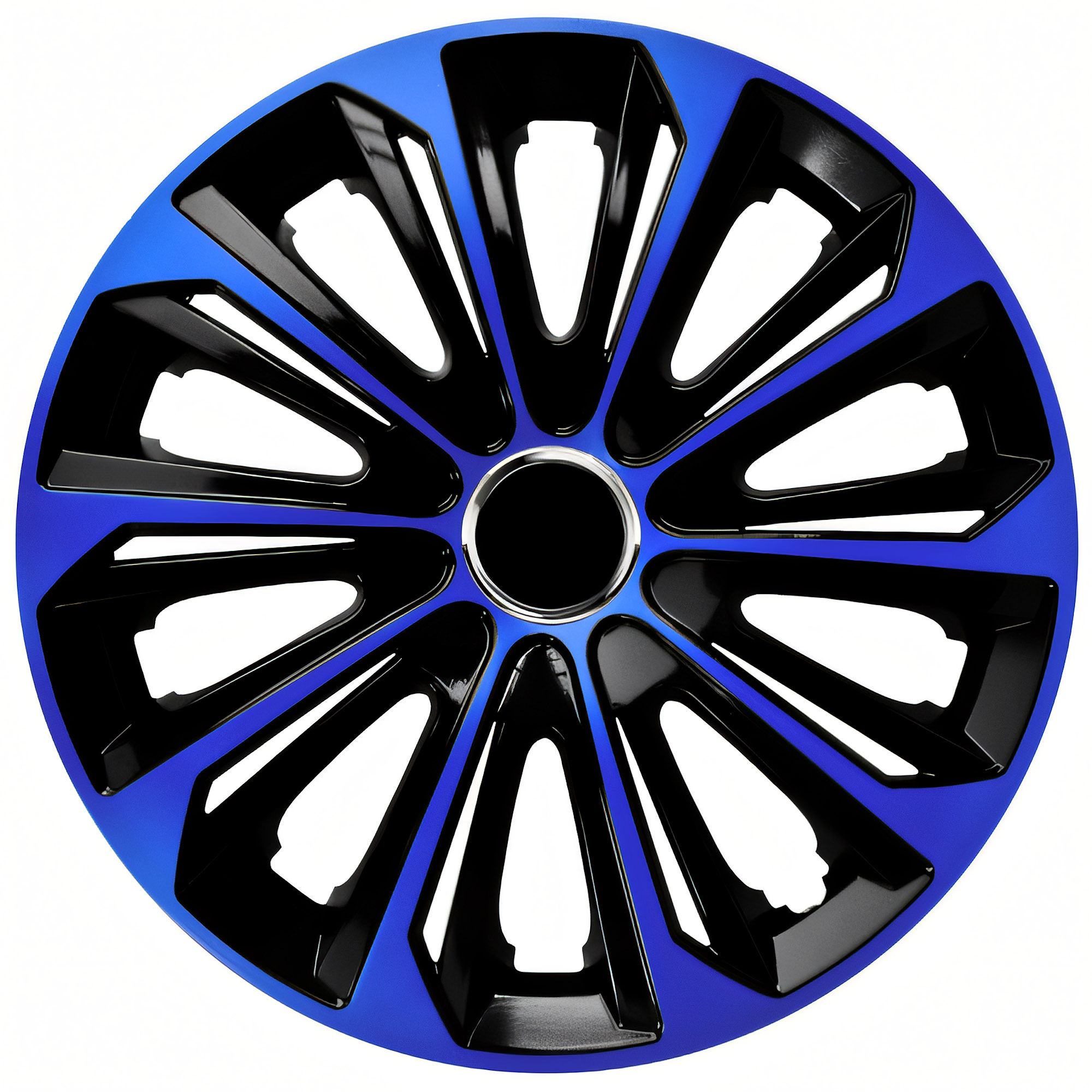 NRM Radzierblende EXTRA STRONG 15 Zoll – Blau/Schwarz – 4er Set