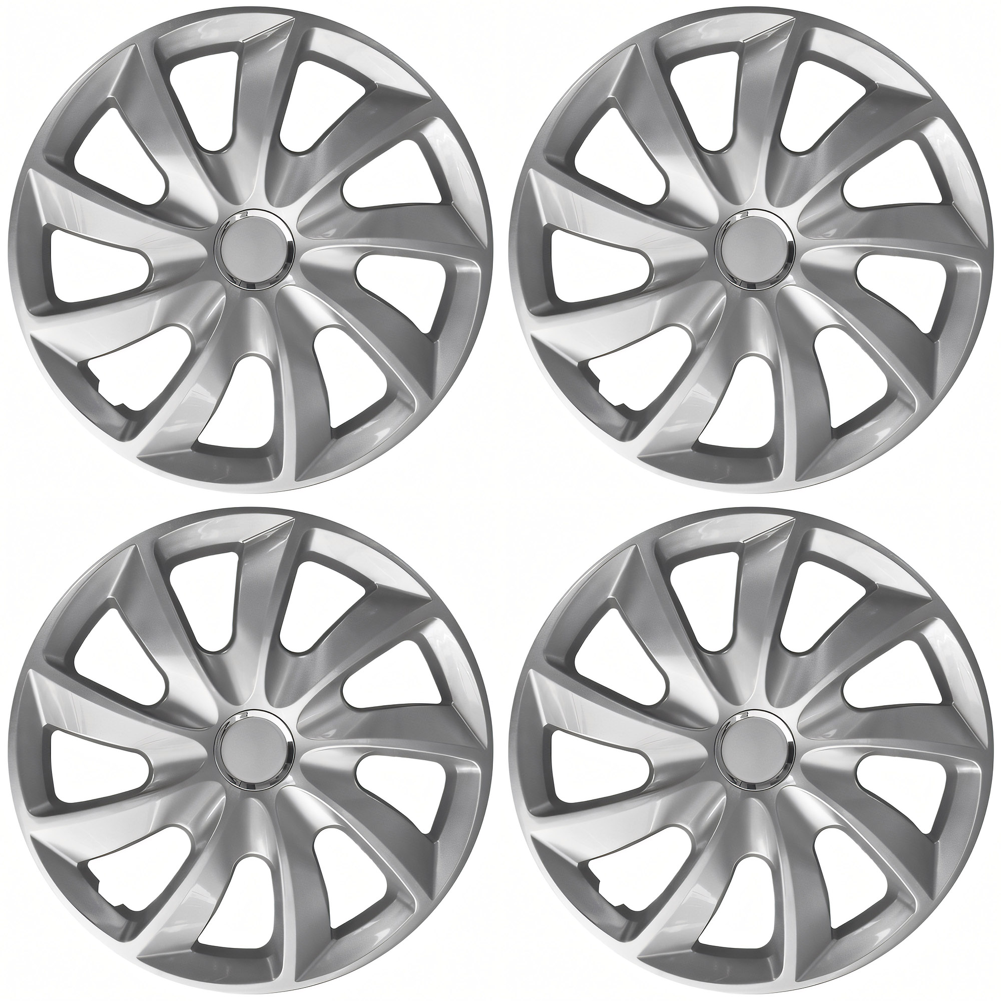 NRM Radzierblende STIG 15 Zoll – Silber glänzend – 4er Set