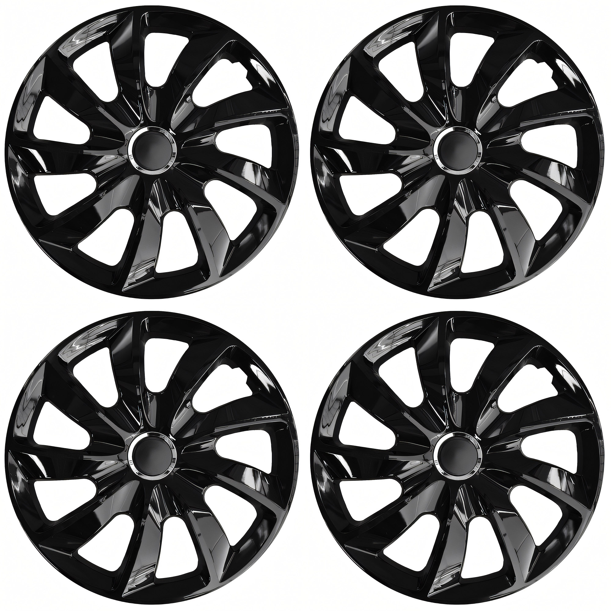 NRM Radzierblende STIG 14 Zoll – Schwarz glänzend – 4er Set