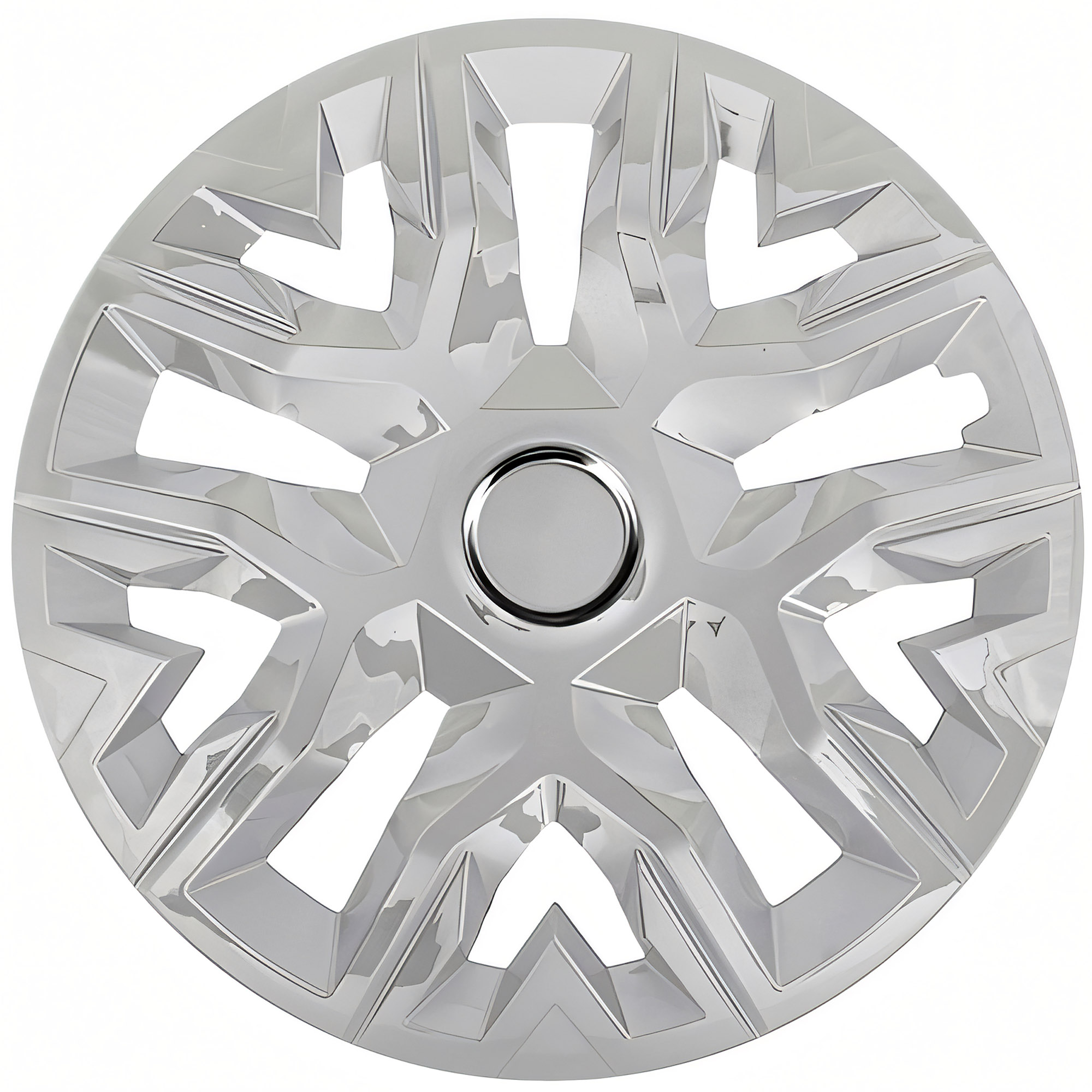 NRM Radzierblende PERFECTO 14 Zoll – Silber glänzend – 4er Set