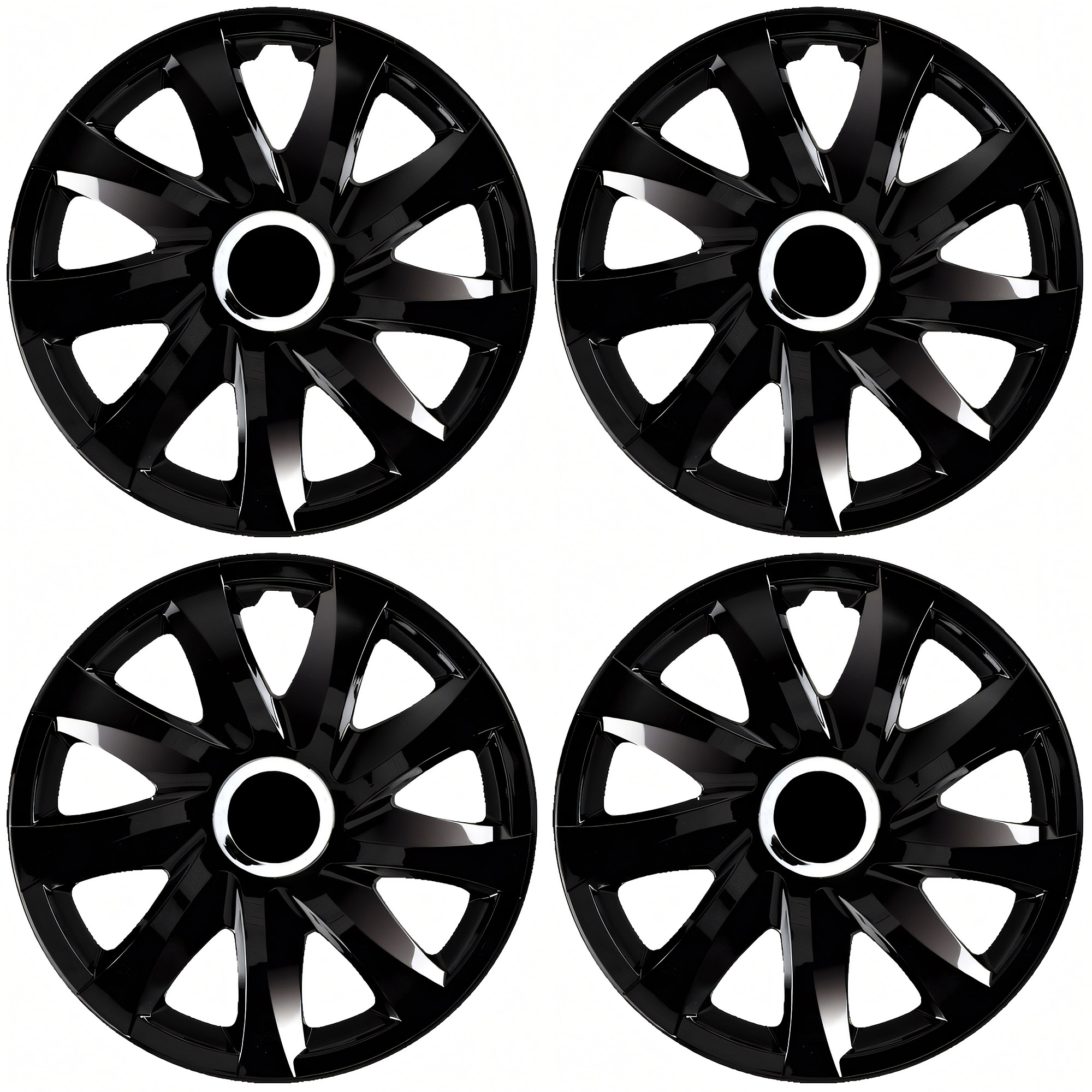 NRM Radzierblende DRIFT 14 Zoll – Schwarz glänzend – 4er Set