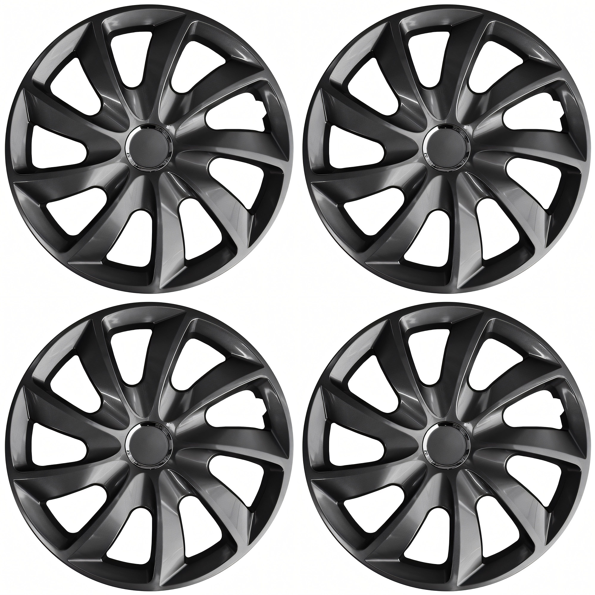 NRM Radzierblende STIG 15 Zoll – Graphit glänzend – 4er Set