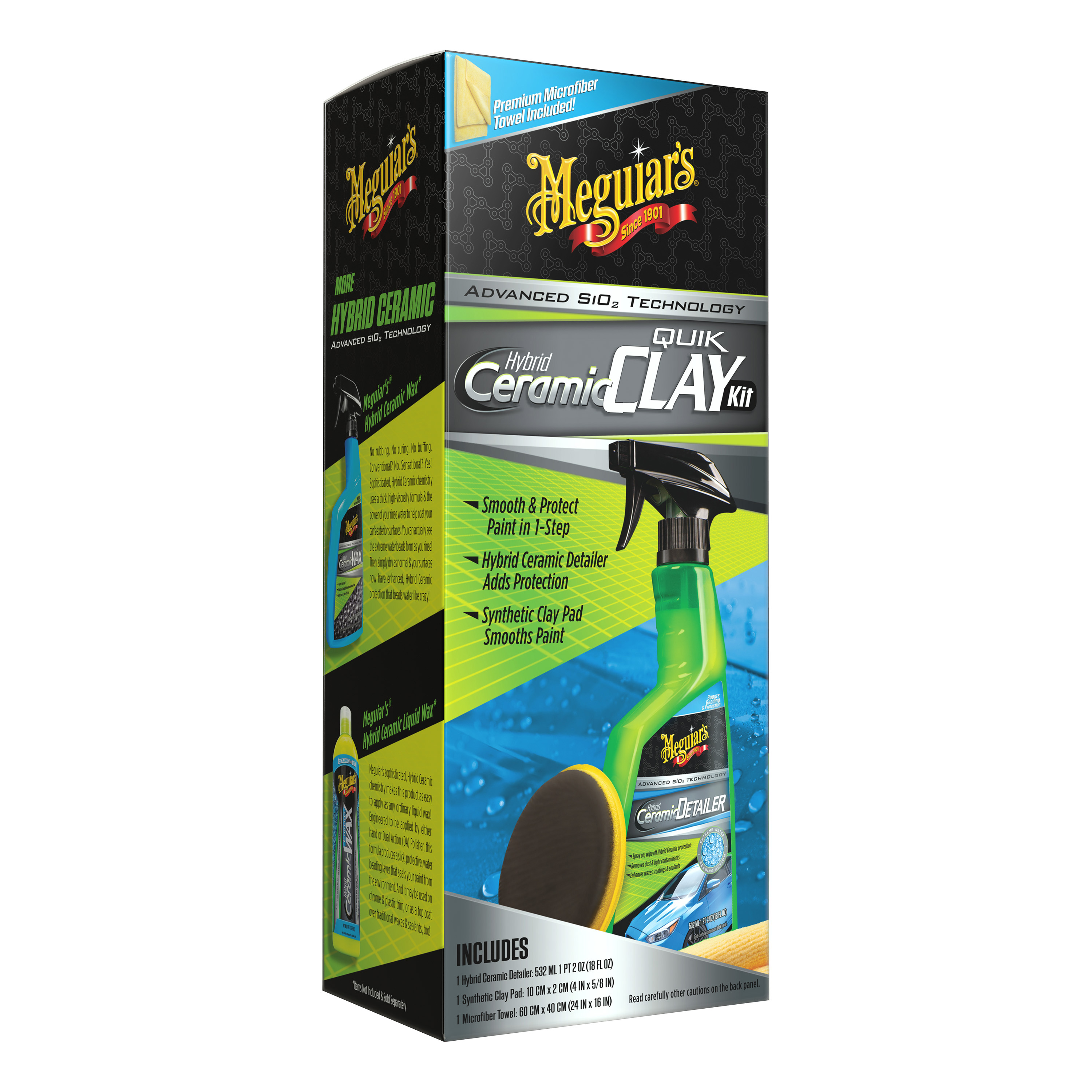 Meguiar’s® Hybrid Ceramic Synthetic Clay Kit 532ml