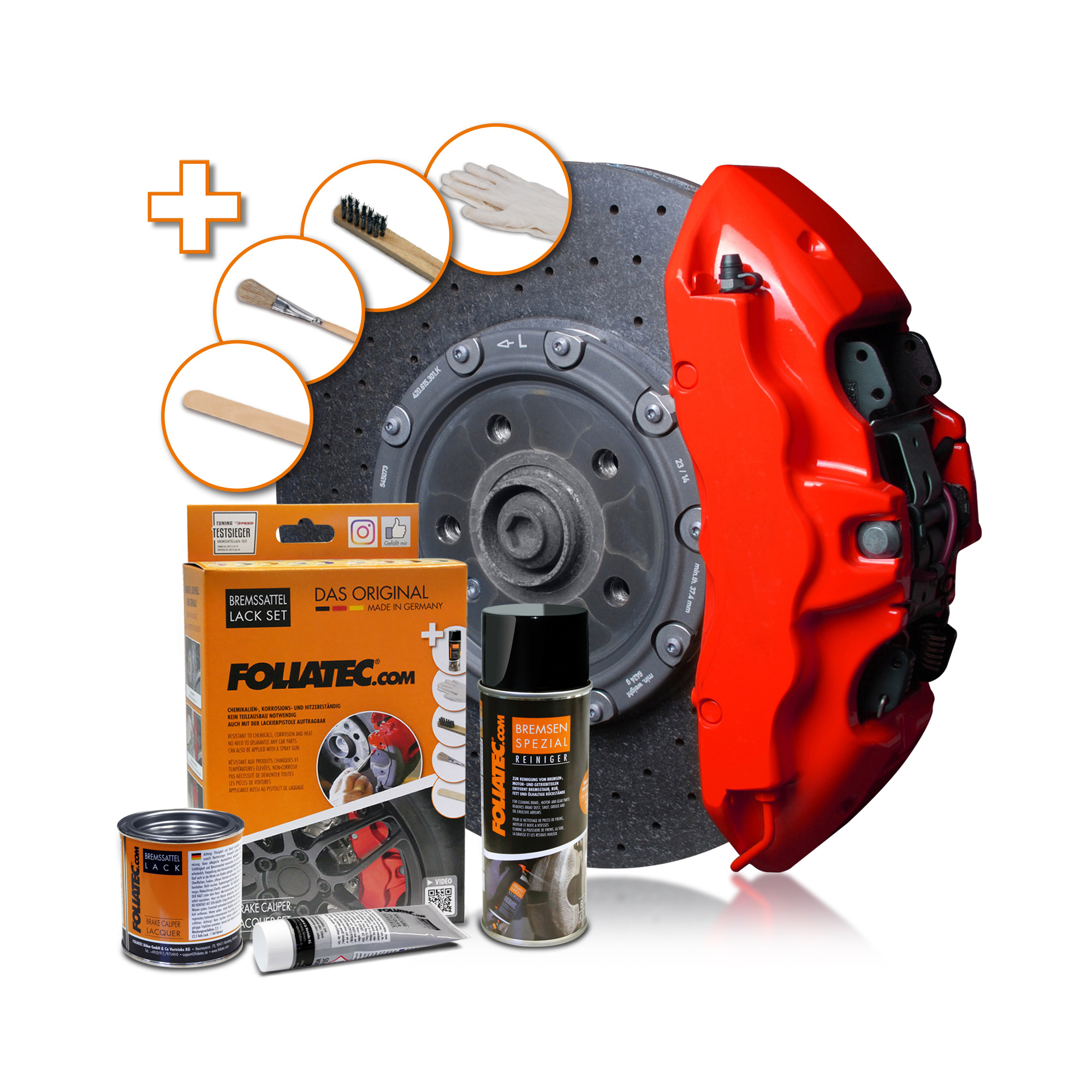Foliatec Bremssattel Lack Set - Performance Red