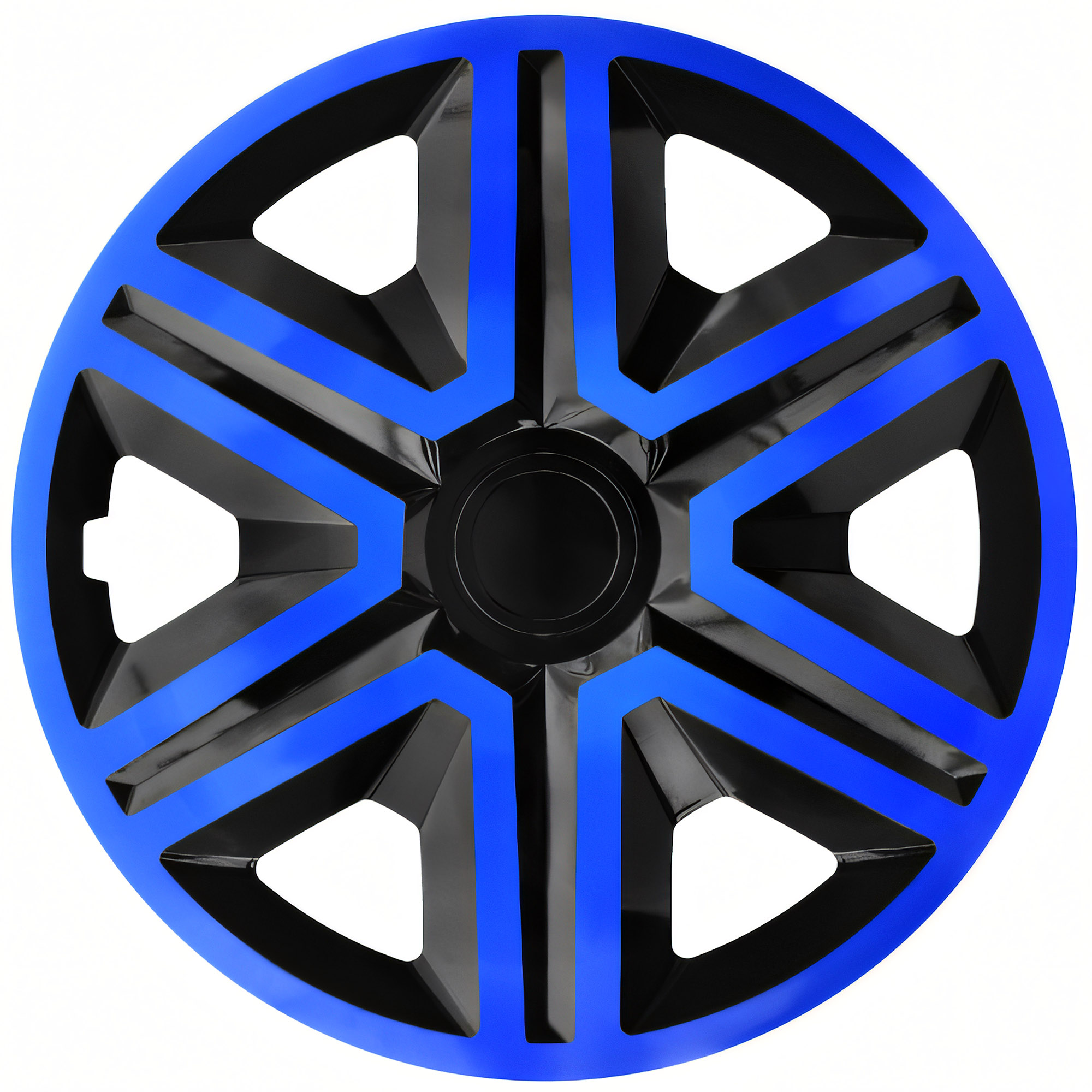 NRM Radzierblende ACTION DOUBLECOLOR 14 Zoll – Blau/Schwarz – 4er Set