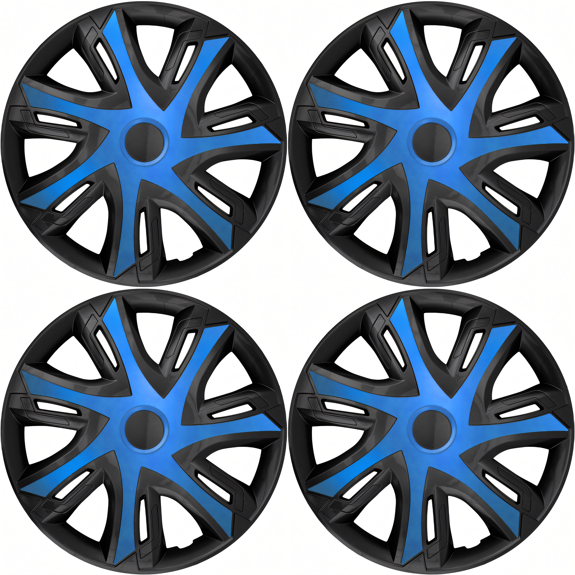 NRM Radzierblende N-Power BICOLOR 14 Zoll – Blau/Schwarz – 4er Set