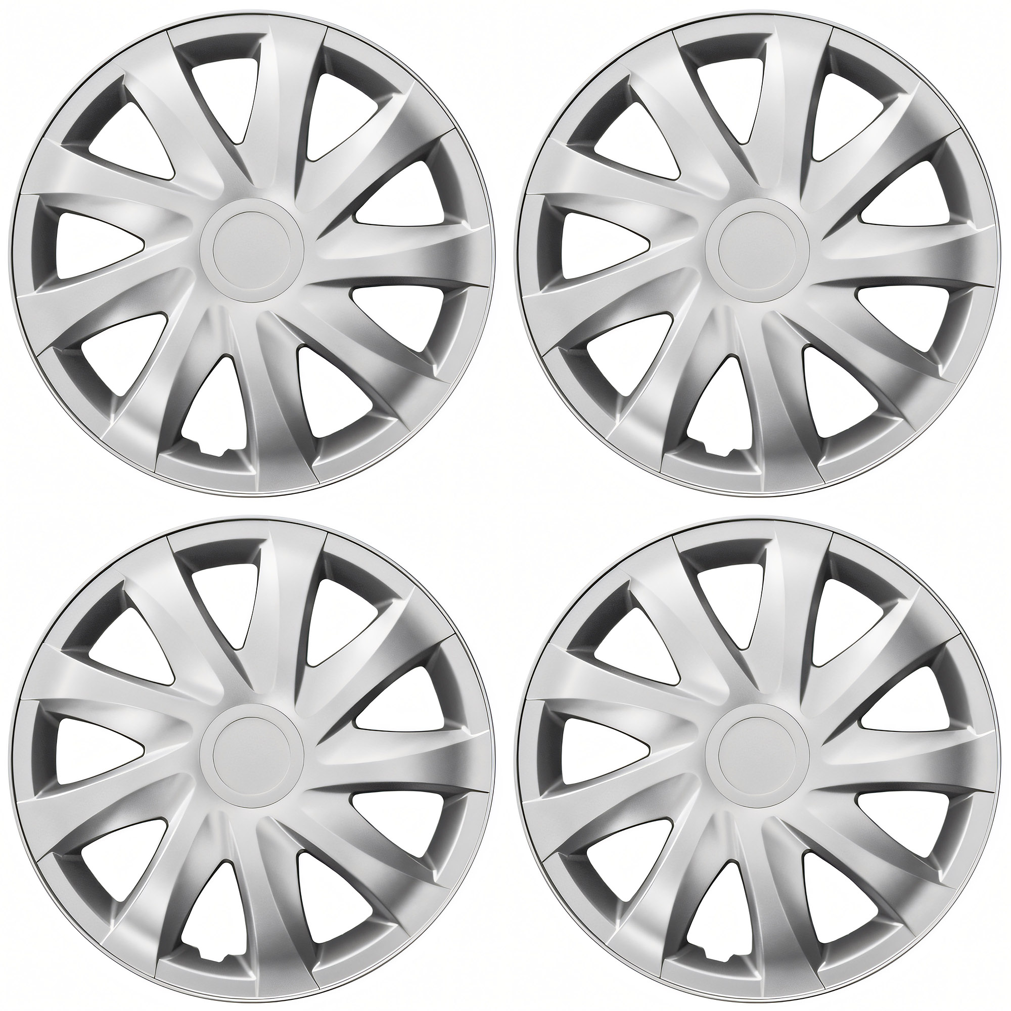 NRM Radzierblende DRACO 15 Zoll – Silber – 4er Set