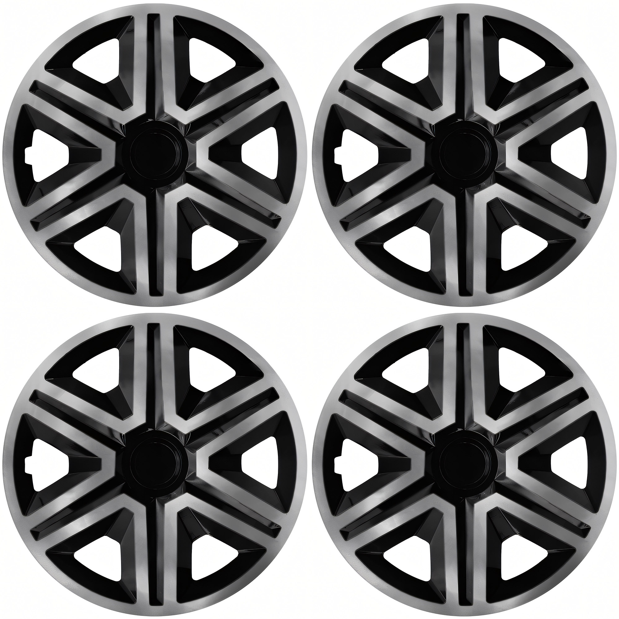NRM Radzierblende ACTION DOUBLECOLOR 14 Zoll – Graphit/Schwarz – 4er Set