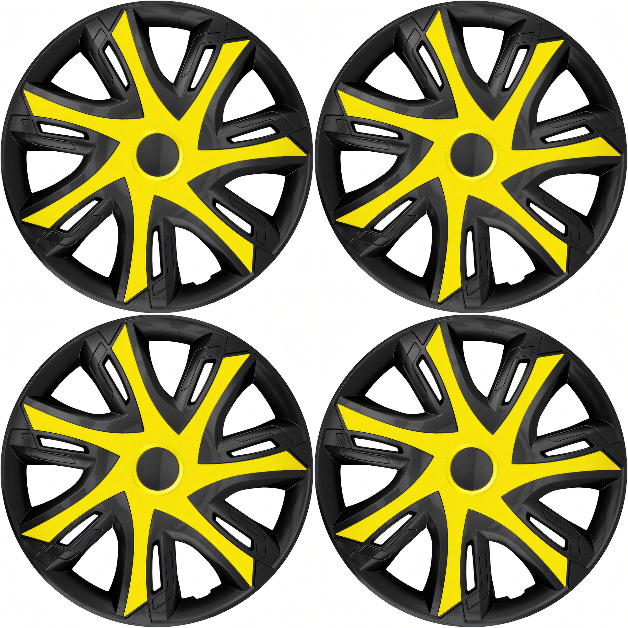 NRM Radzierblende N-Power BICOLOR 15 Zoll – Gelb/Schwarz – 4er Set