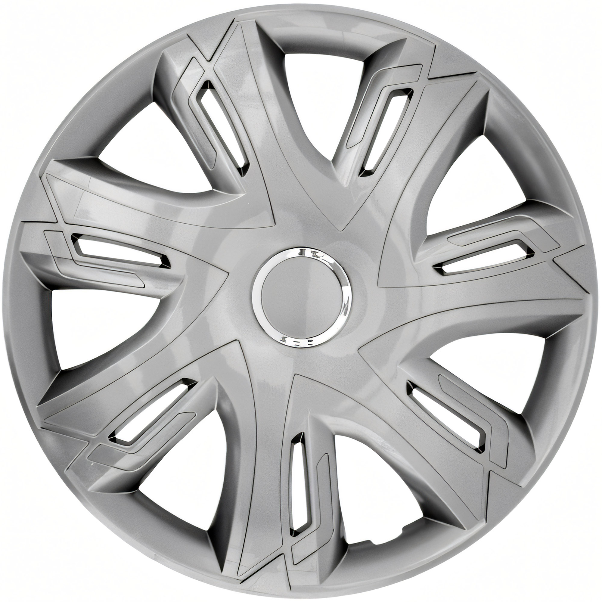 NRM Radzierblende SUPERNOVA 15 Zoll – Silber glänzend – 4er Set