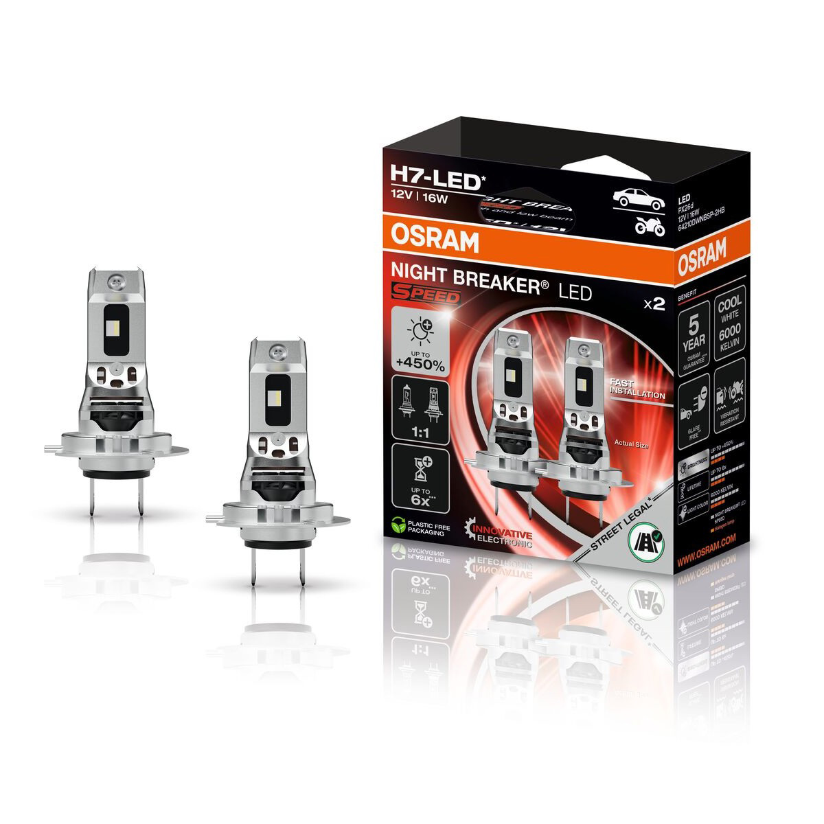 Osram Night Breaker LED speed H7 - 2er Set
