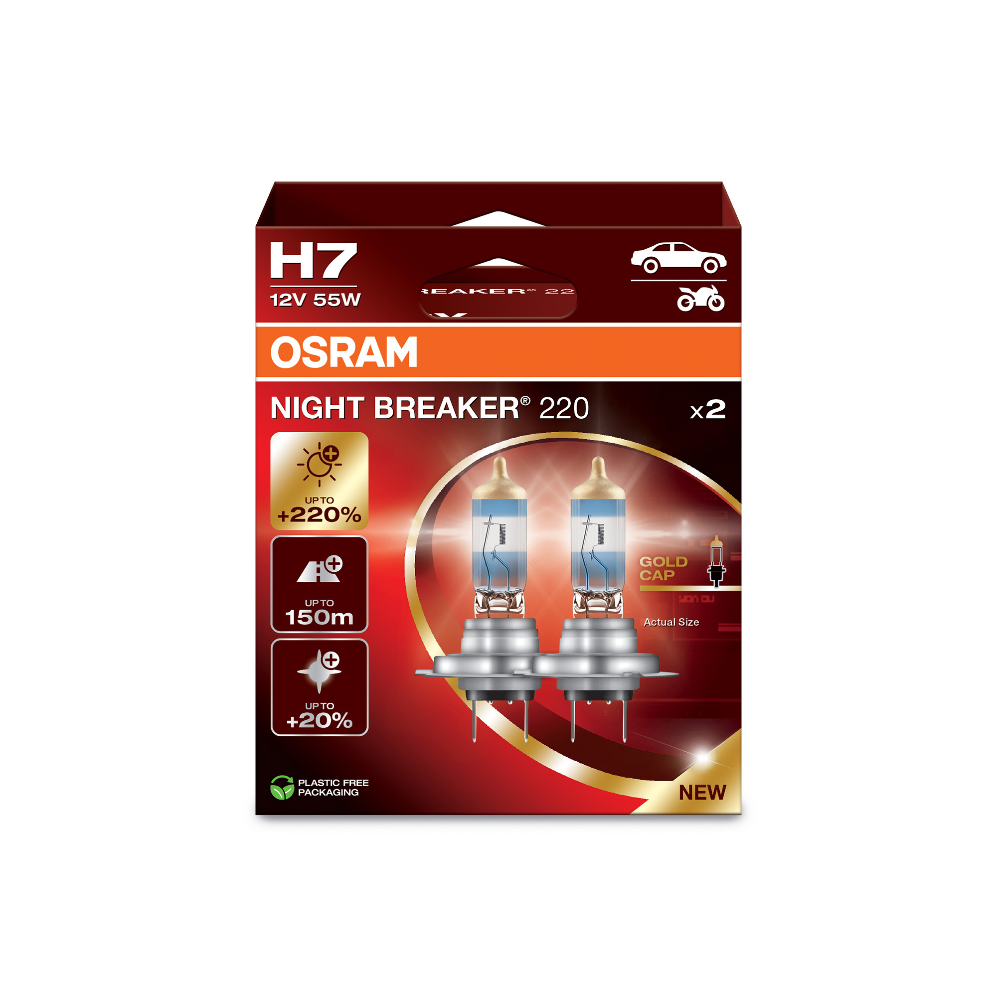 Osram Night Breaker 220 H7 - 2er Set