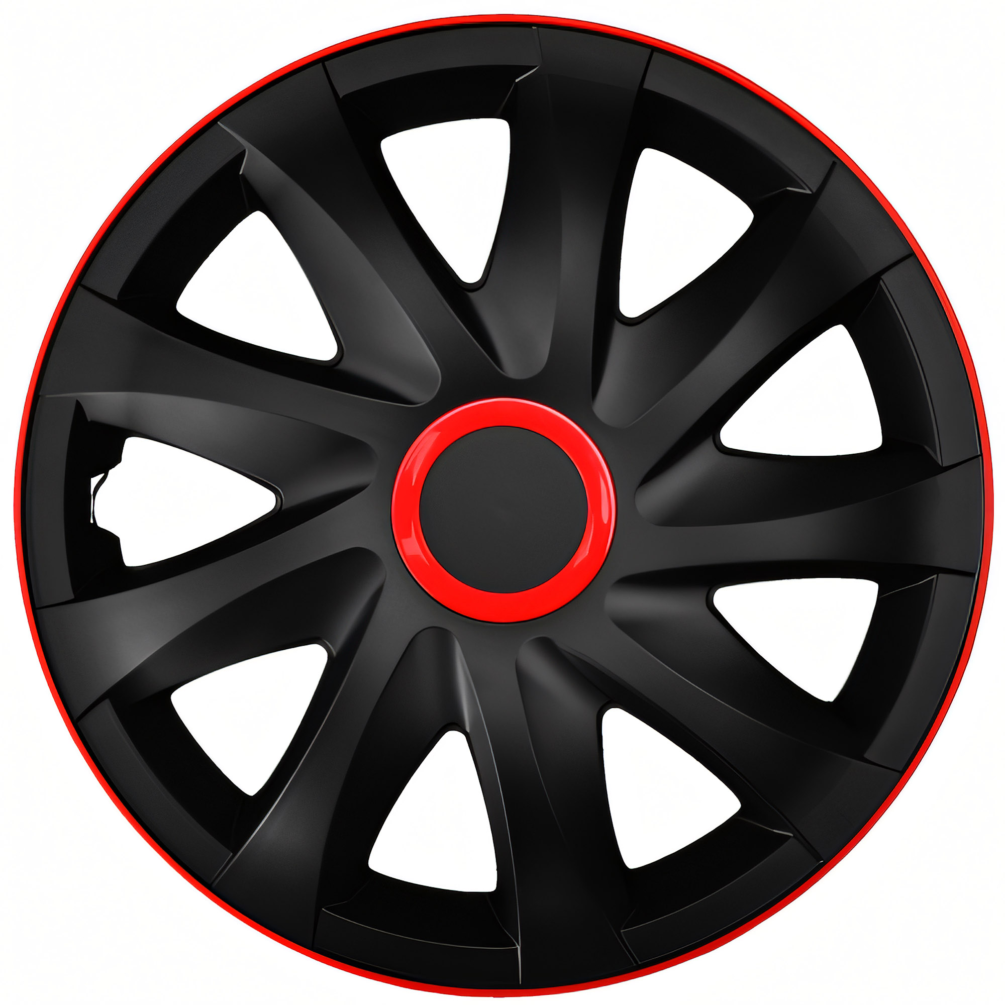 NRM Radzierblende KANDO RACE 16 Zoll – Rot/Schwarz – 4er Set