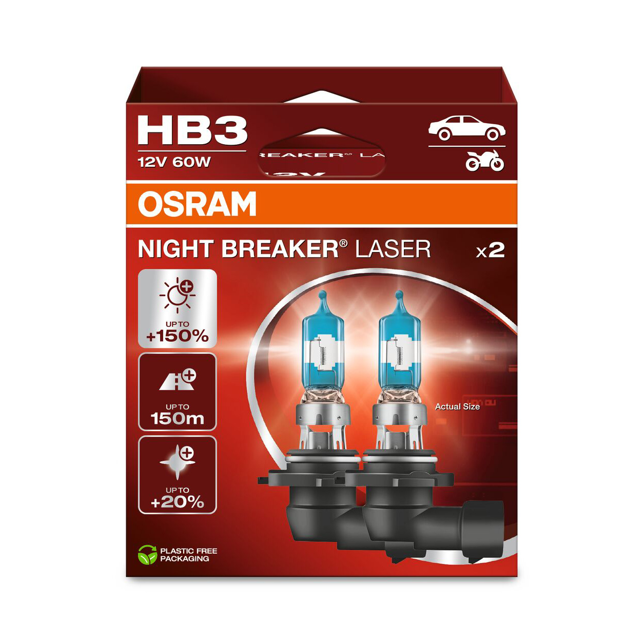Osram Night Breaker Laser HB3 - 2er Set