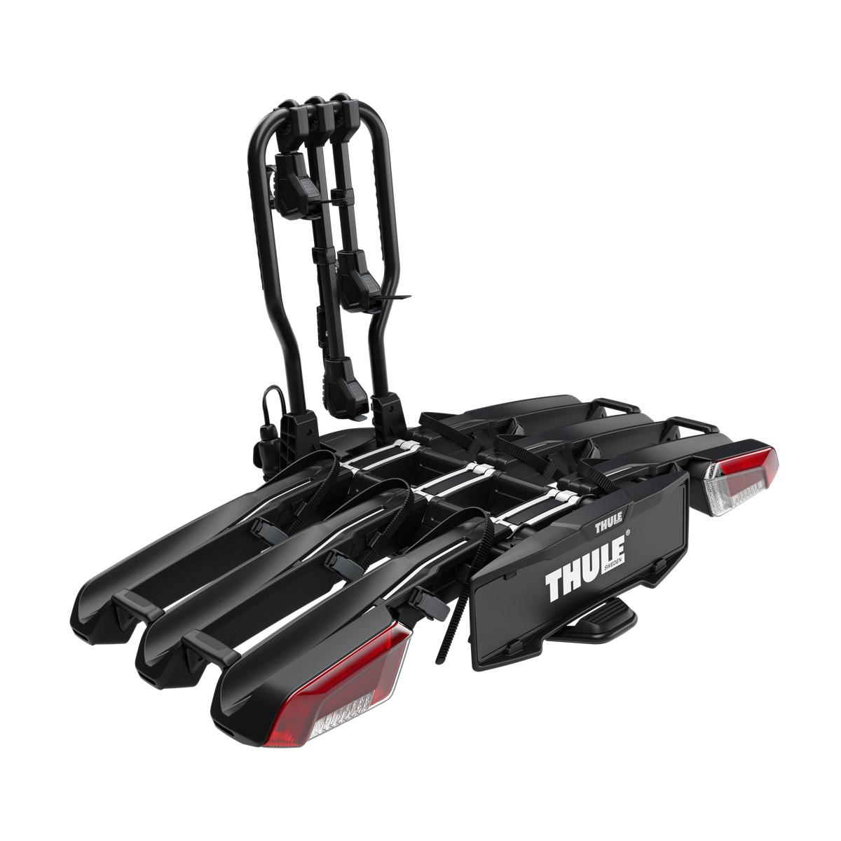 Thule EasyFold 3 3-Bike Anhängerkupplungs-Fahrradträger 3-4 Fahrräder schwarz