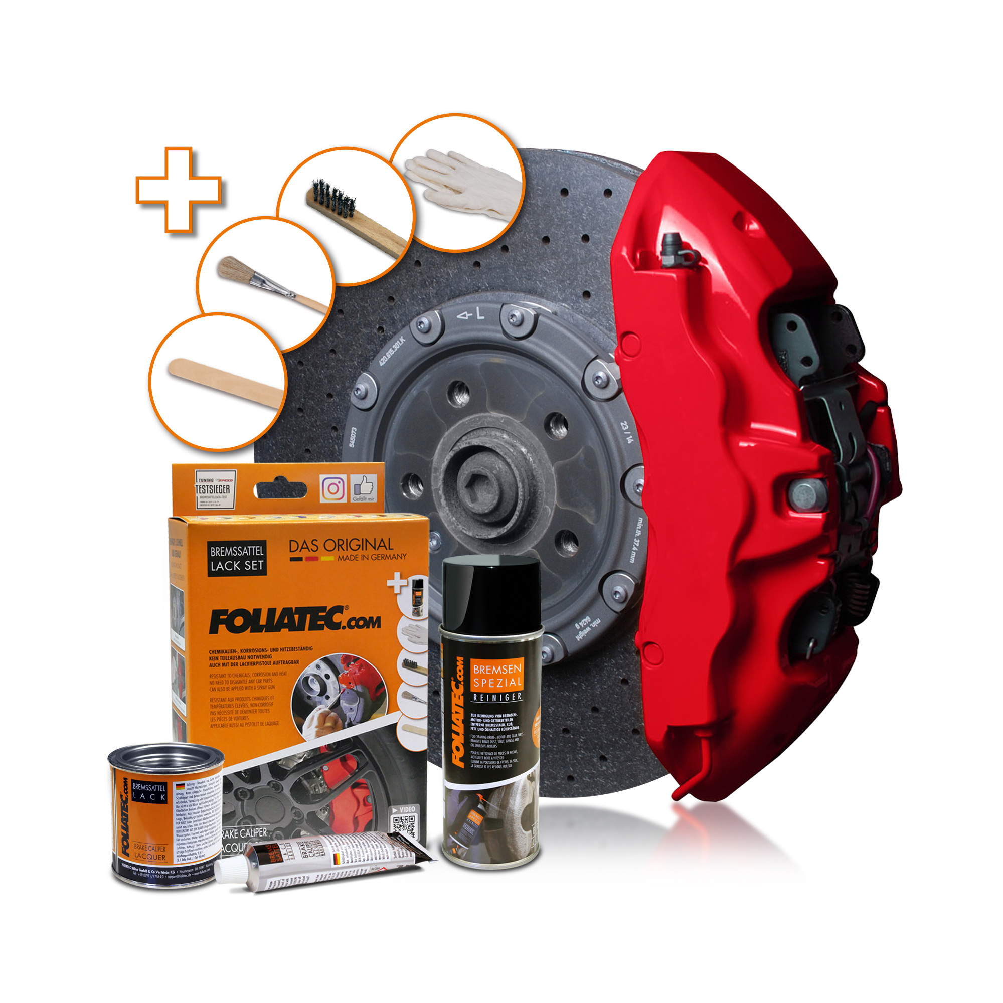 Foliatec Bremssattel Lack Set - Racing Rosso