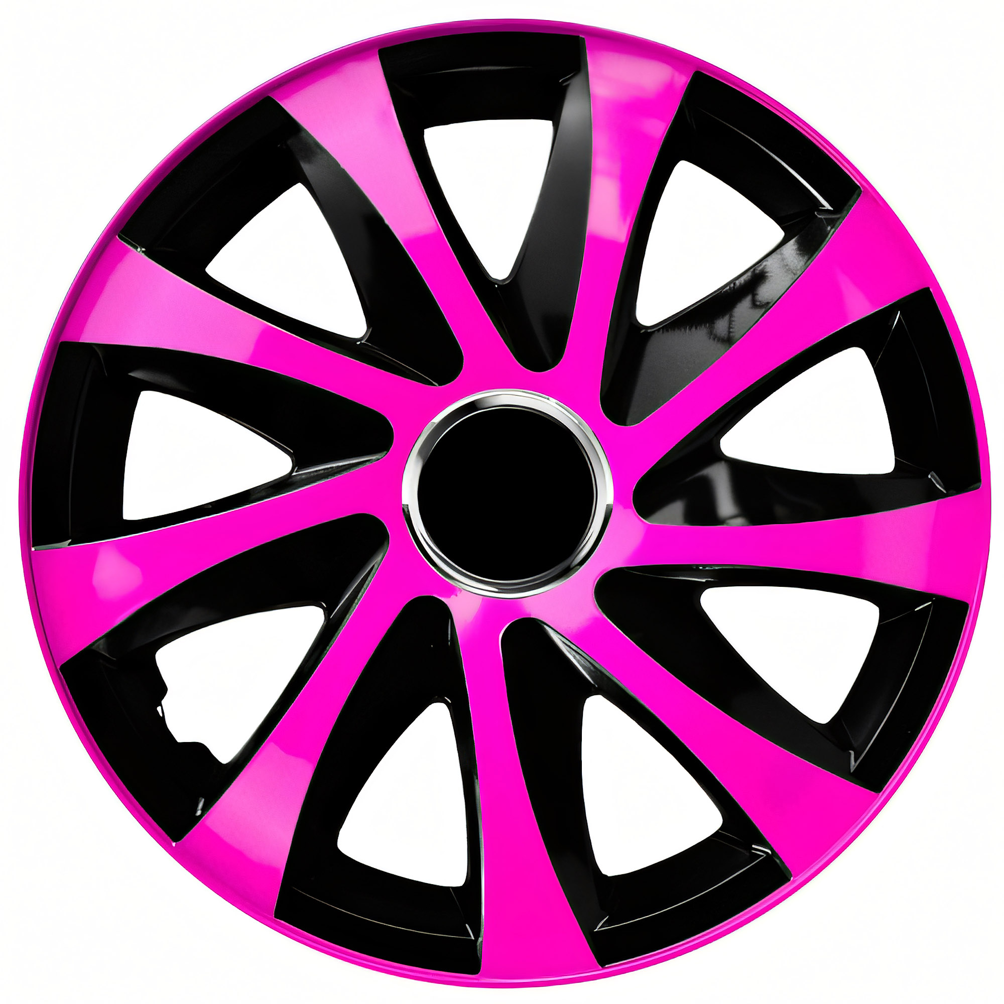 NRM Radzierblende DRIFT EXTRA 15 Zoll – Pink/Schwarz – 4er Set