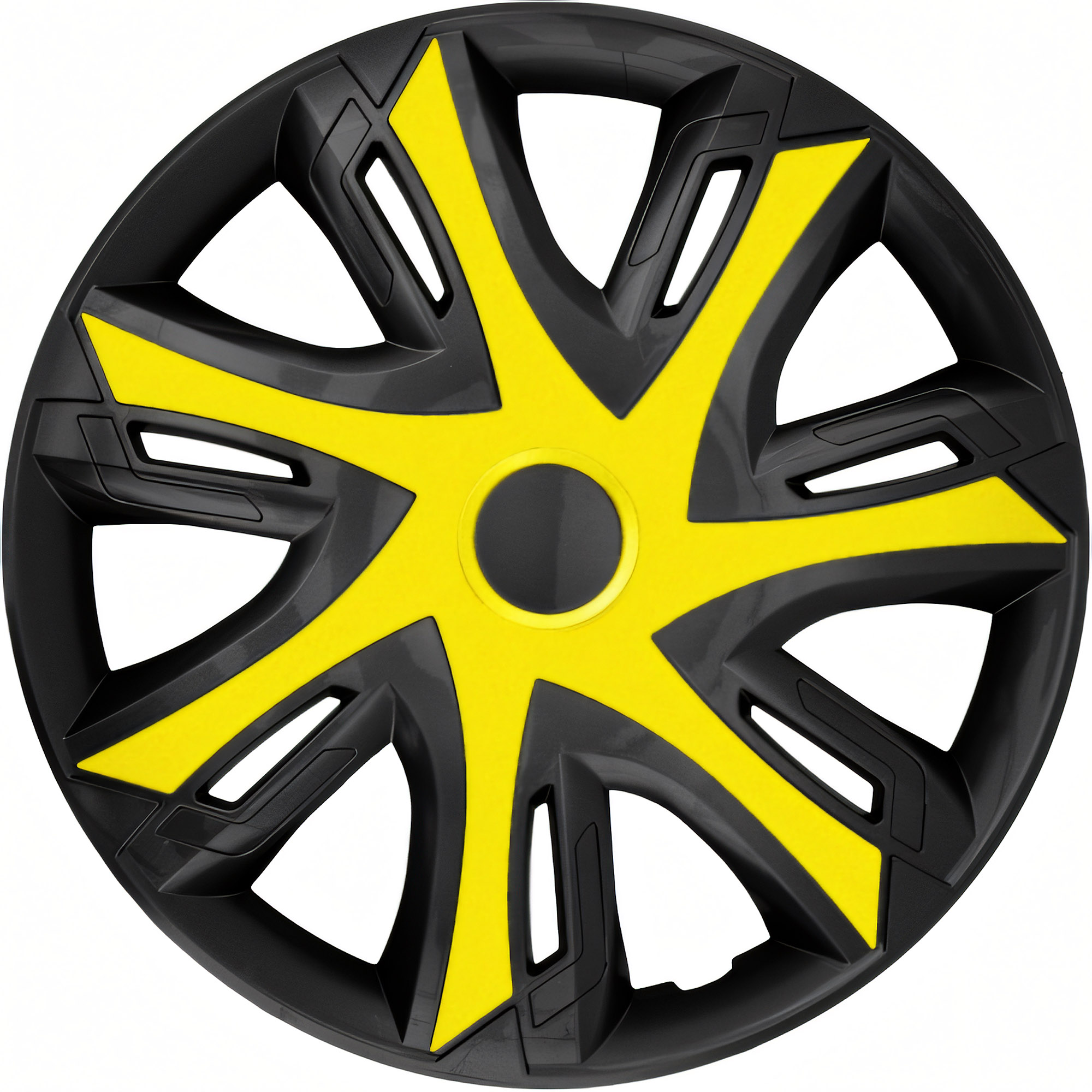 NRM Radzierblende N-Power BICOLOR 15 Zoll – Gelb/Schwarz – 4er Set
