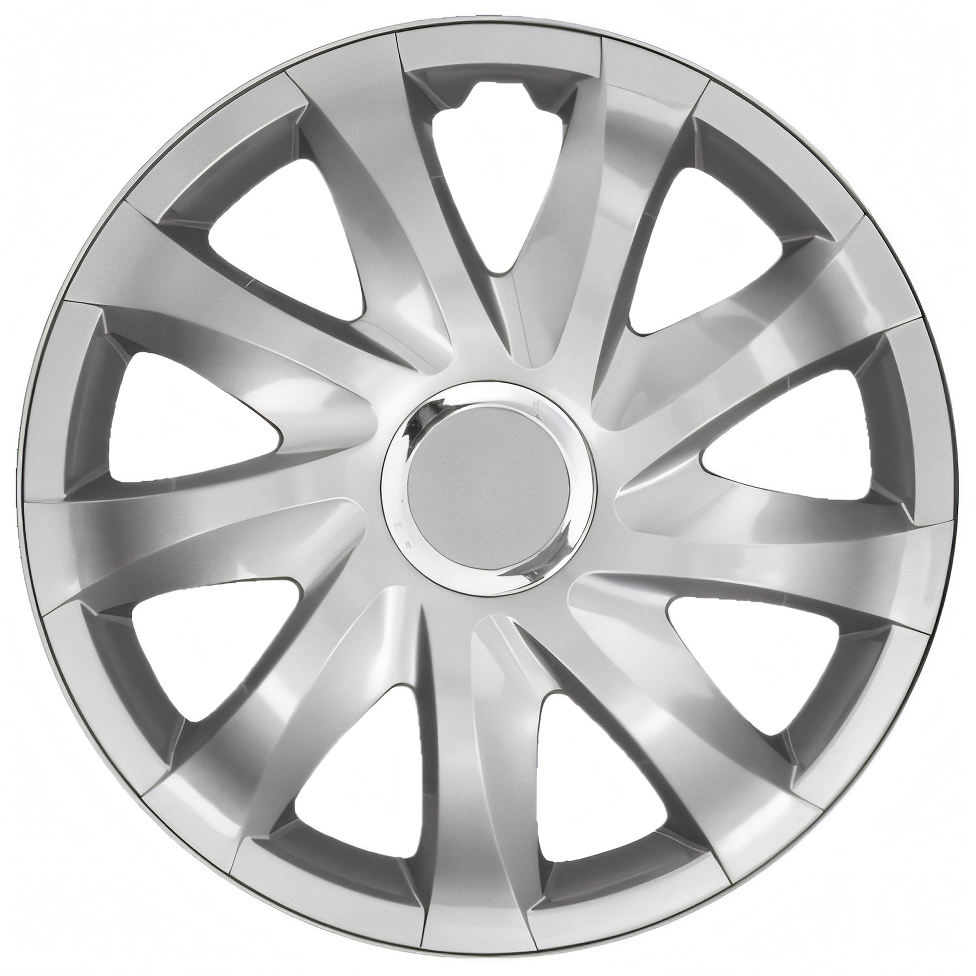 NRM Radzierblende DRIFT 15 Zoll – Silber glänzend – 4er Set
