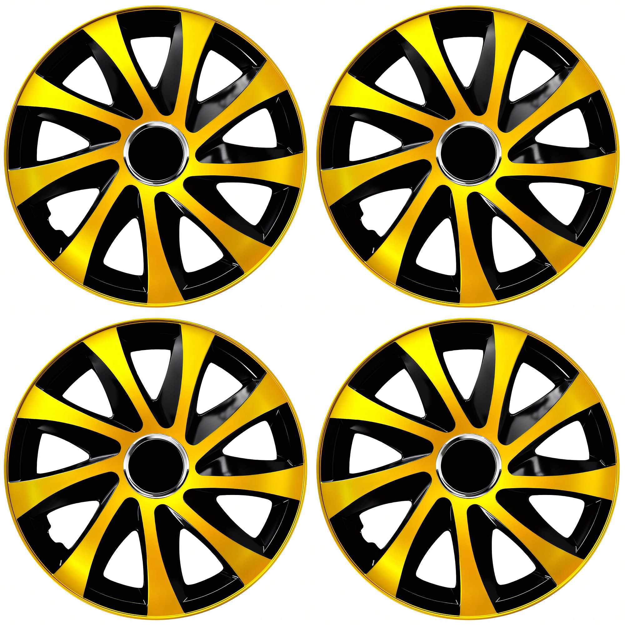 NRM Radzierblende DRIFT EXTRA 15 Zoll – Gold/Schwarz – 4er Set