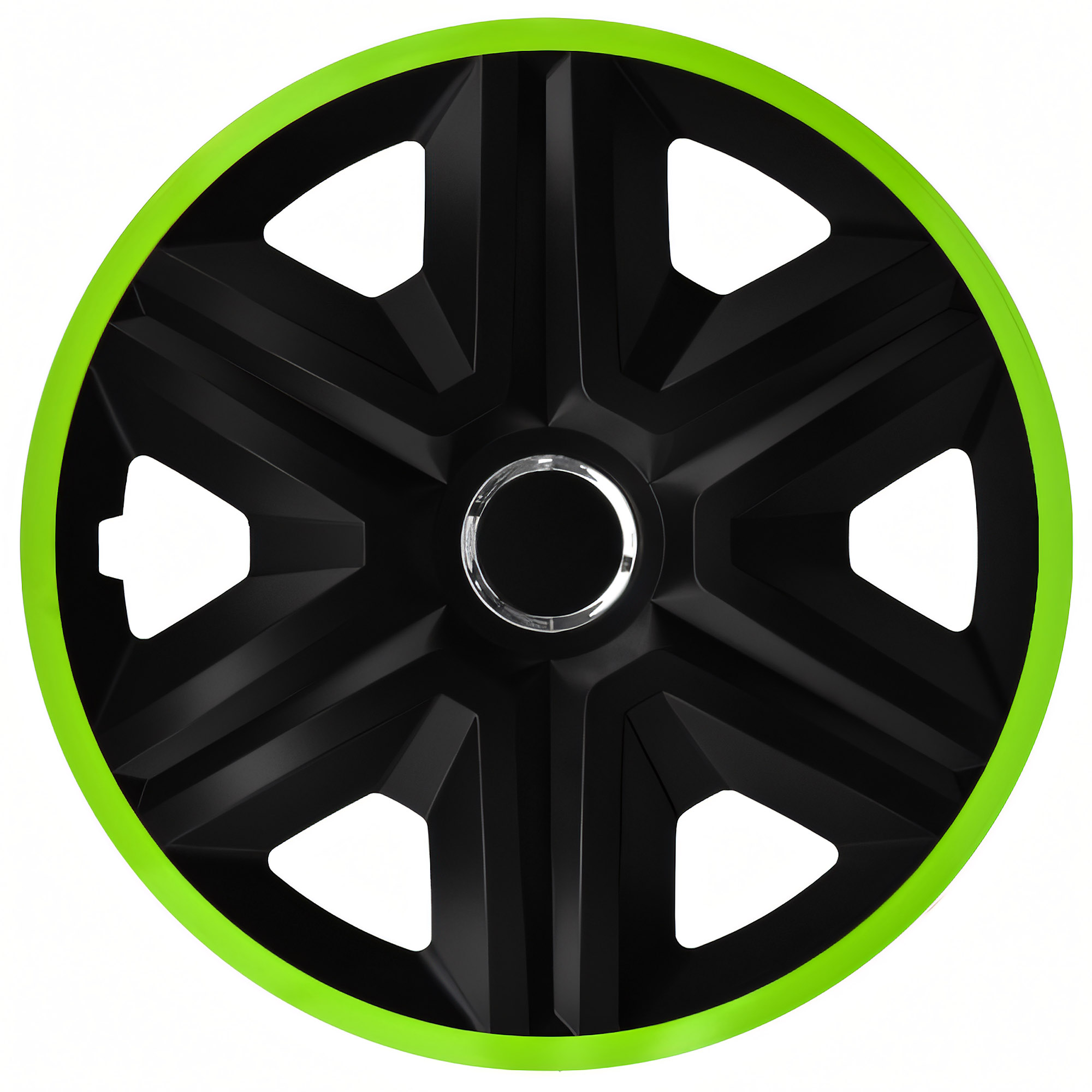 NRM Radzierblende FAST LUX 14 Zoll – Grün/Schwarz – 4er Set